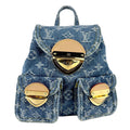 Louis Vuitton Blue Monogram Denim Backpack (Pre-Owned)
