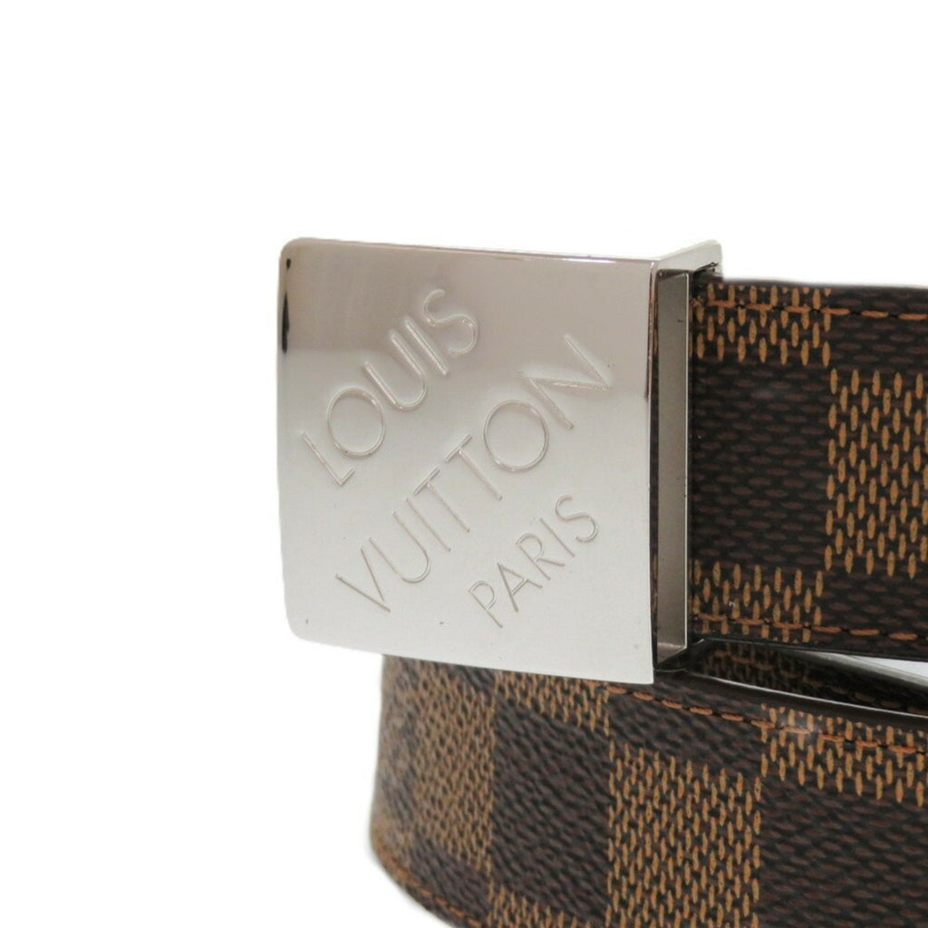 Louis Vuitton Damier Brown Damier Canvas Ebene White Damier Canvas (Pre-Owned)