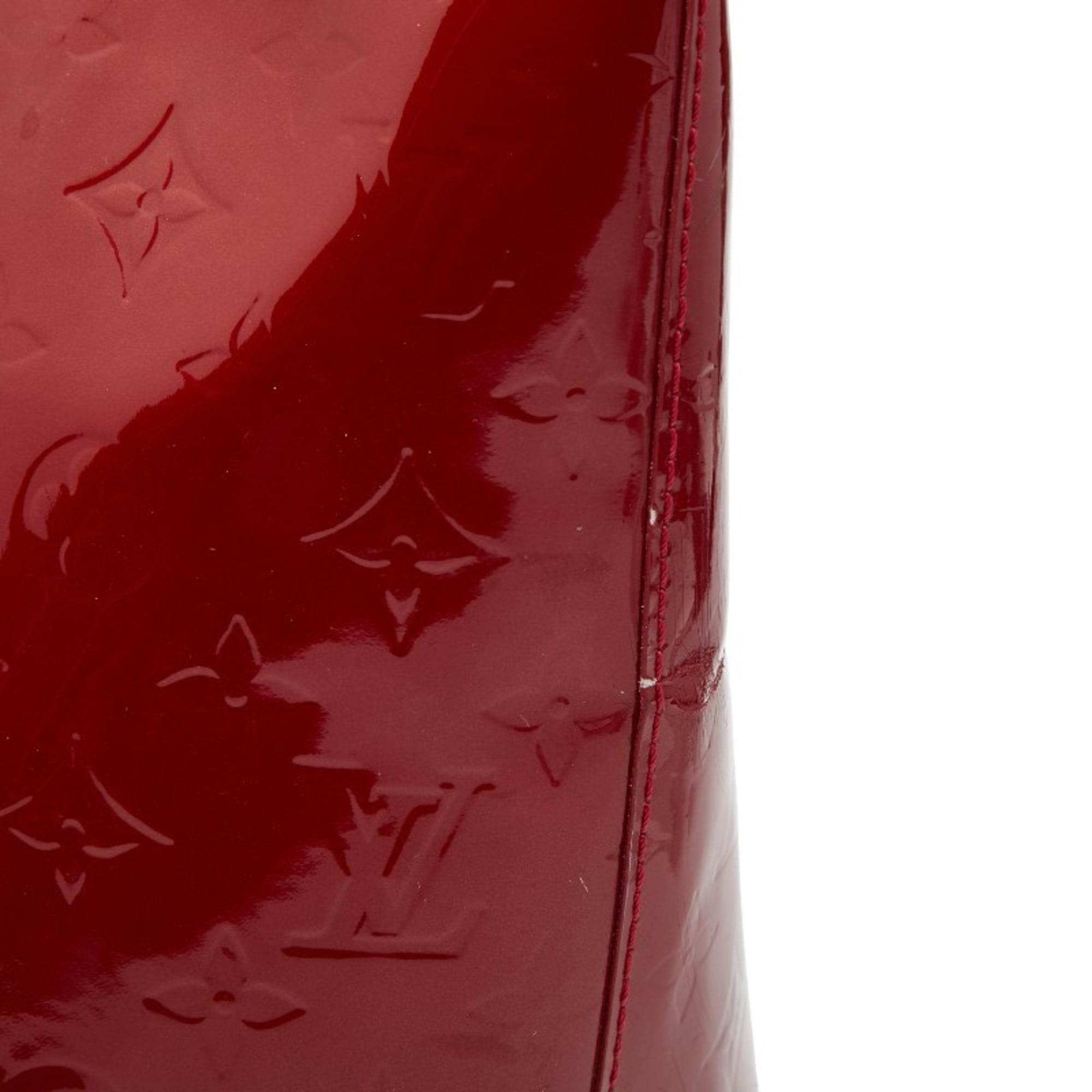 Louis Vuitton Pomme D'amour Red Color Patent Leather Handbag Tote Bag (Pre-Owned)
