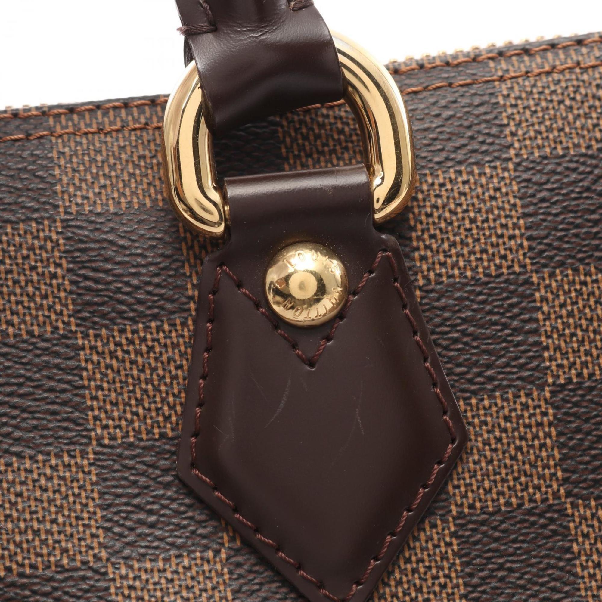 Louis Vuitton Brown Ebene Damier Canvas Pvc Coated Canvas Leather Tote Bag (Pre-Owned)