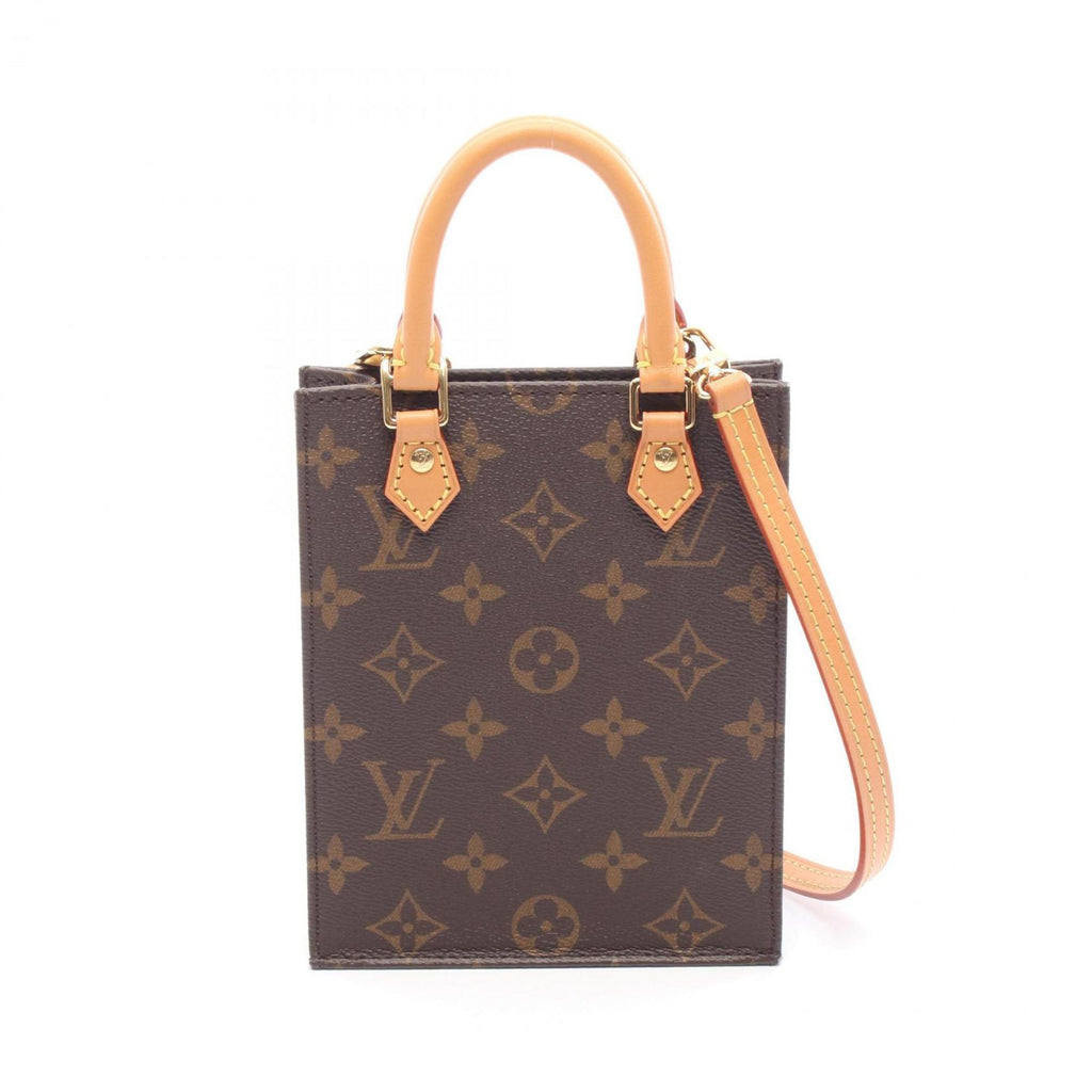 Louis Vuitton Brown Monogram Coated Canvas Leather Handbag (Pre-Owned)