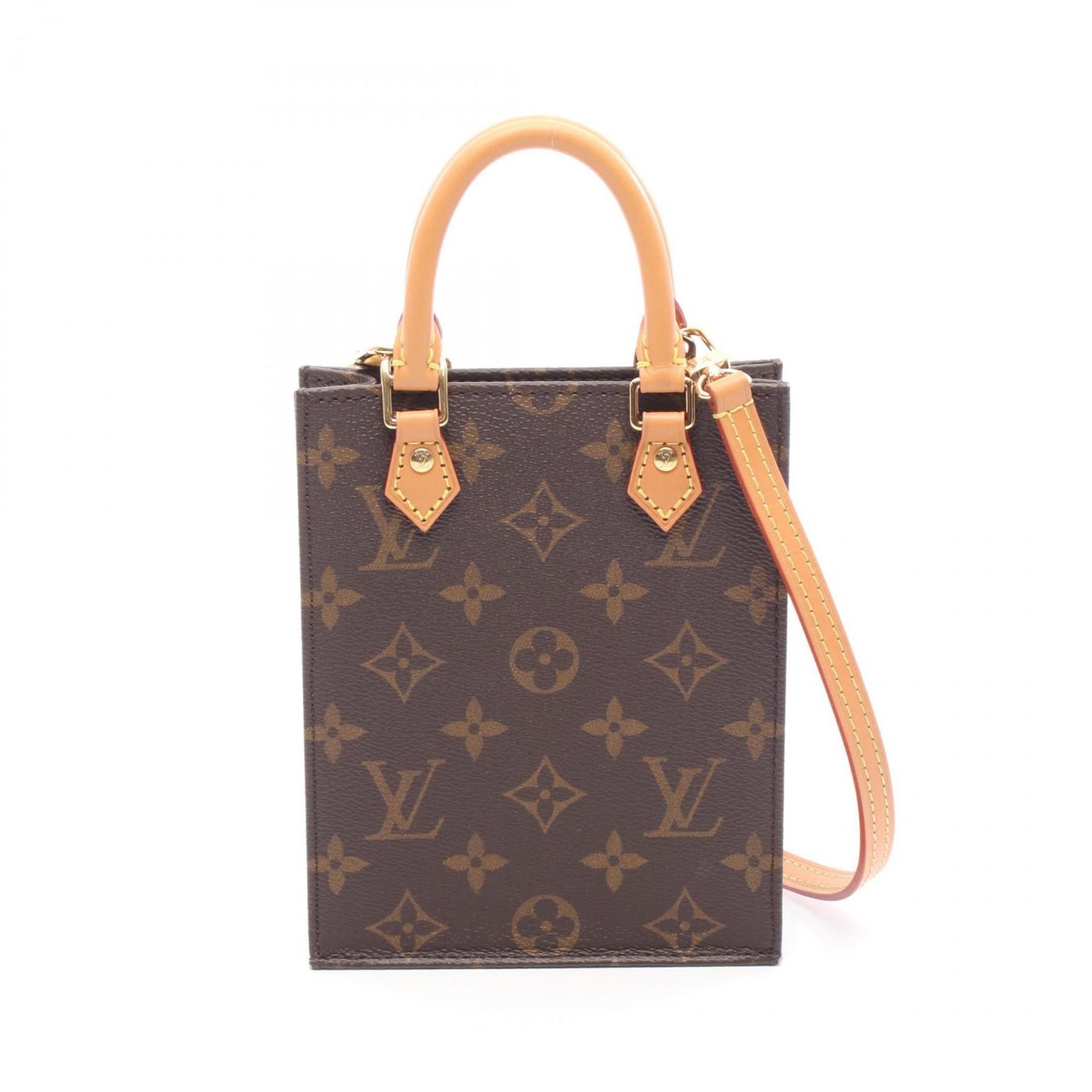 Louis Vuitton Brown Monogram Coated Canvas Leather Handbag (Pre-Owned)