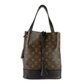 Louis Vuitton Black Brown Monogram Leather Handbag (Pre-Owned)