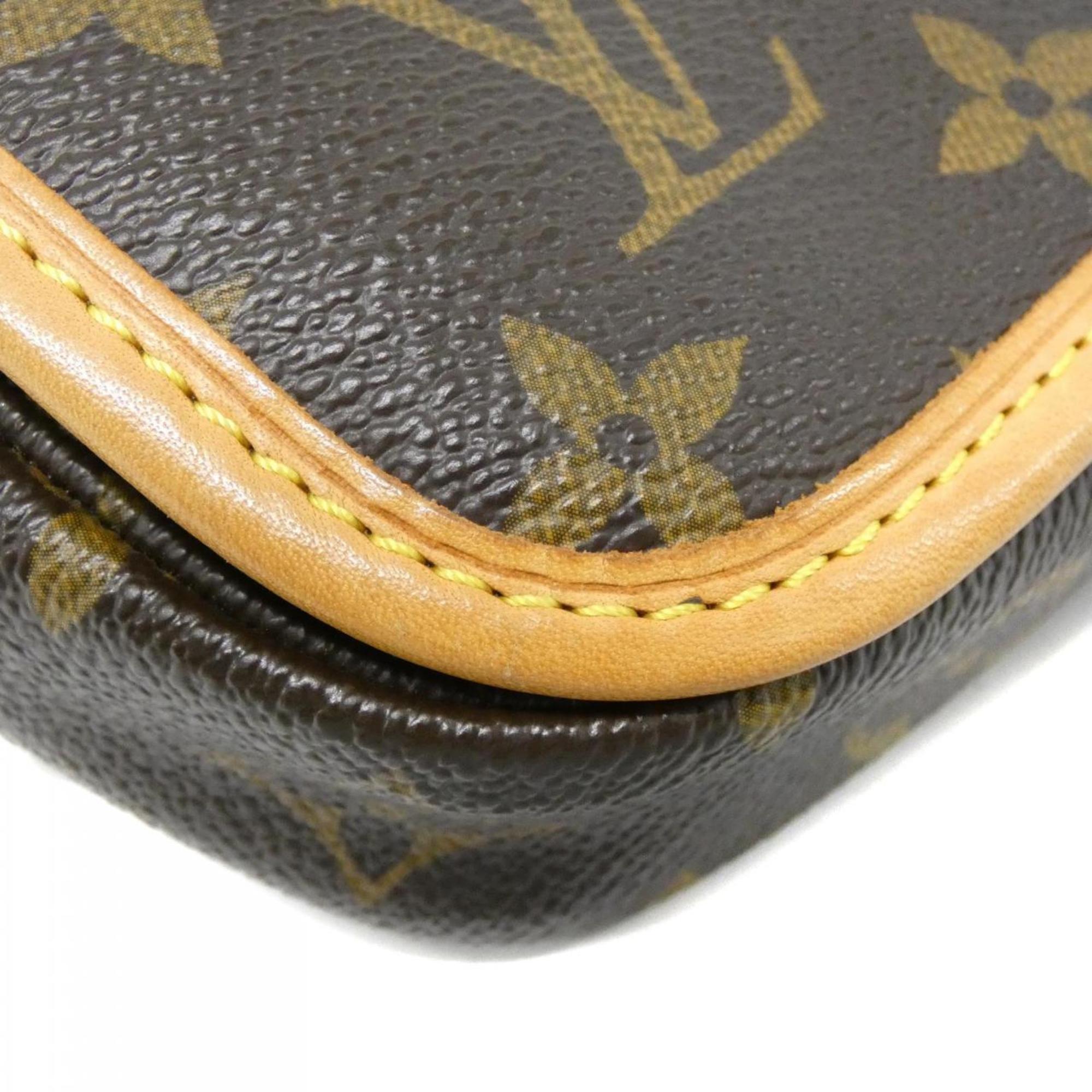 Louis Vuitton Brown Coated Canvas Shoulder Bag (Pre-Owned)