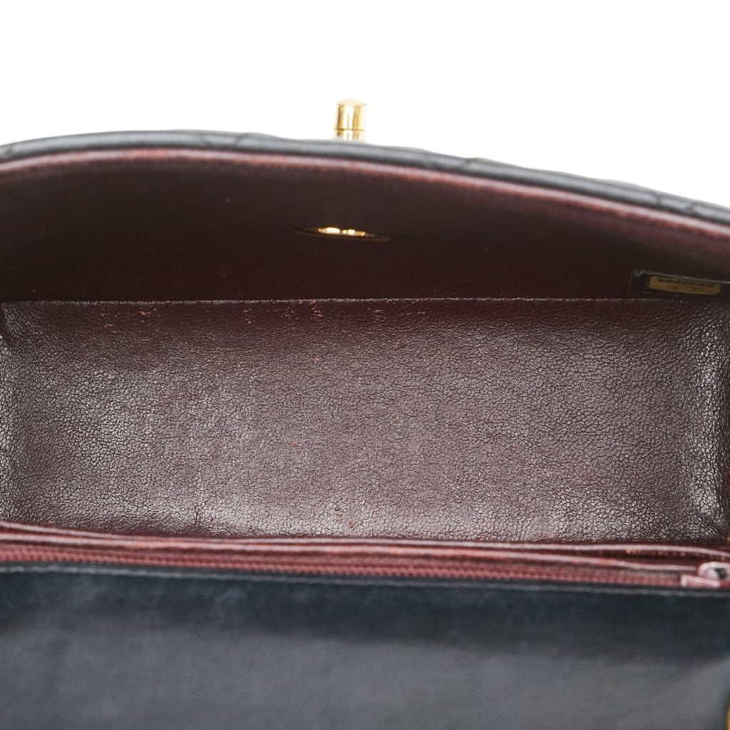Vintage Square Classic Single Flap Bag Quilted Lambskin Mini