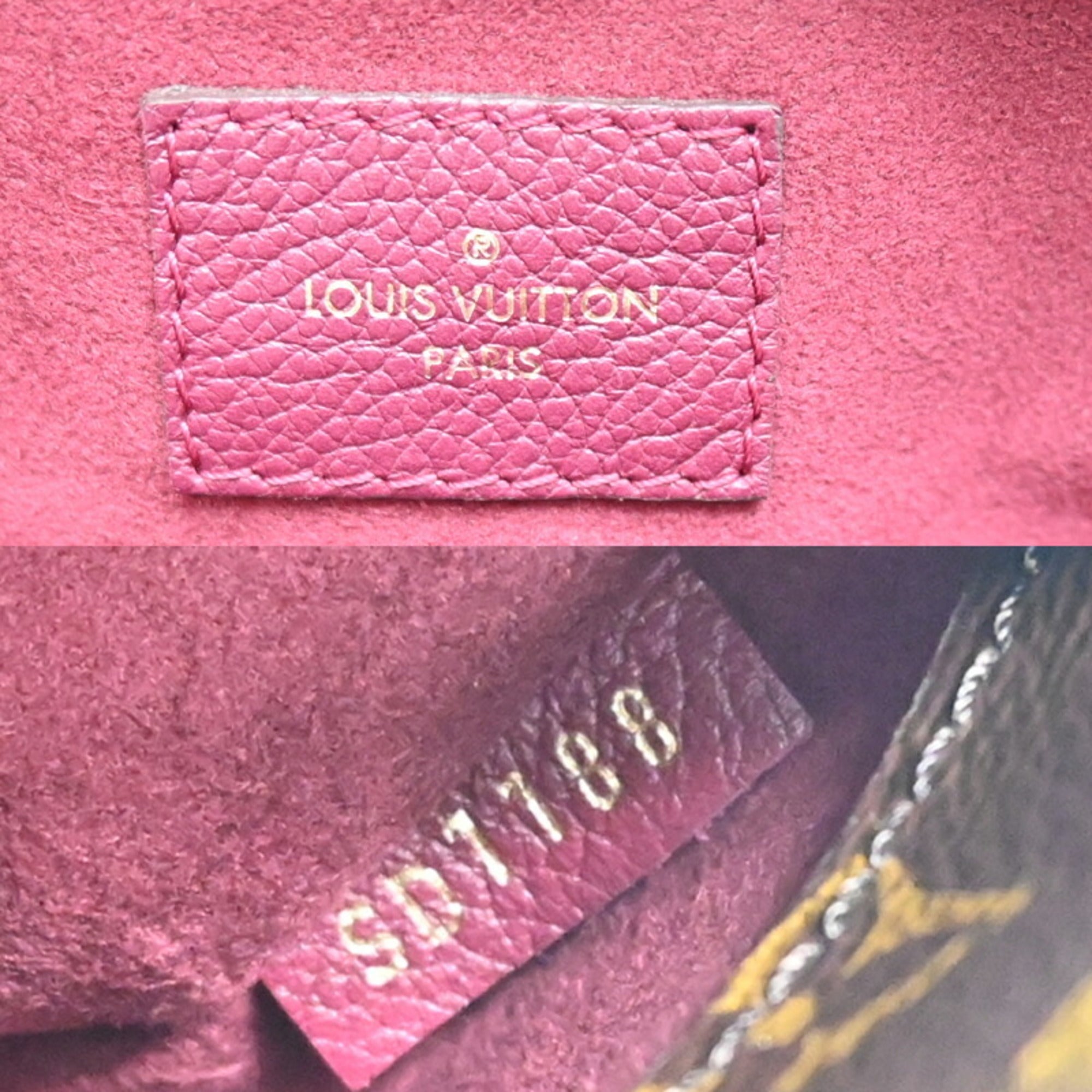 Louis Vuitton Monogram Brown Galle Monogram Purple Monogram Handbag (Pre-Owned)