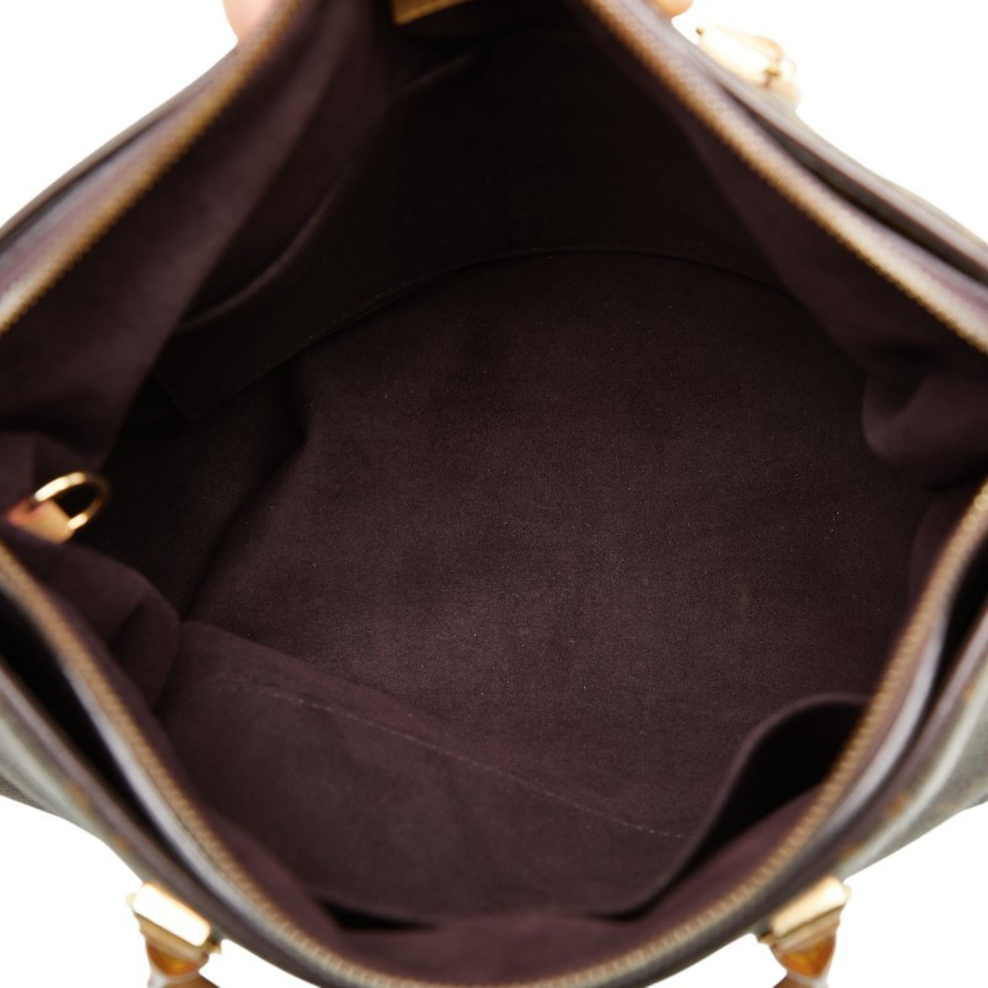 Louis Vuitton Brown Purple Pvc Leather Handbag Shoulder Bag (Pre-Owned)