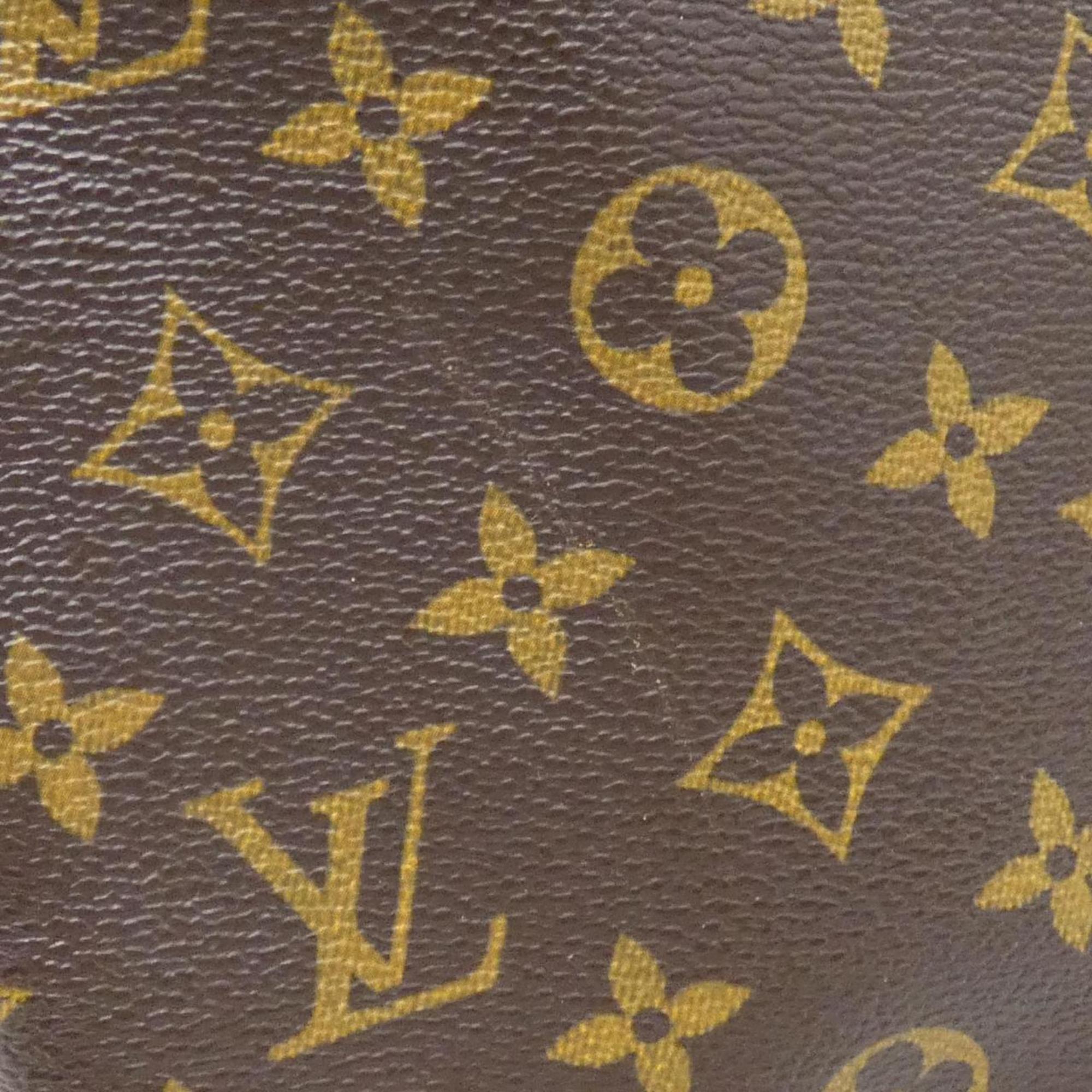 Louis Vuitton Marron Coated Canvas Shoulder Bag (Pre-Owned)
