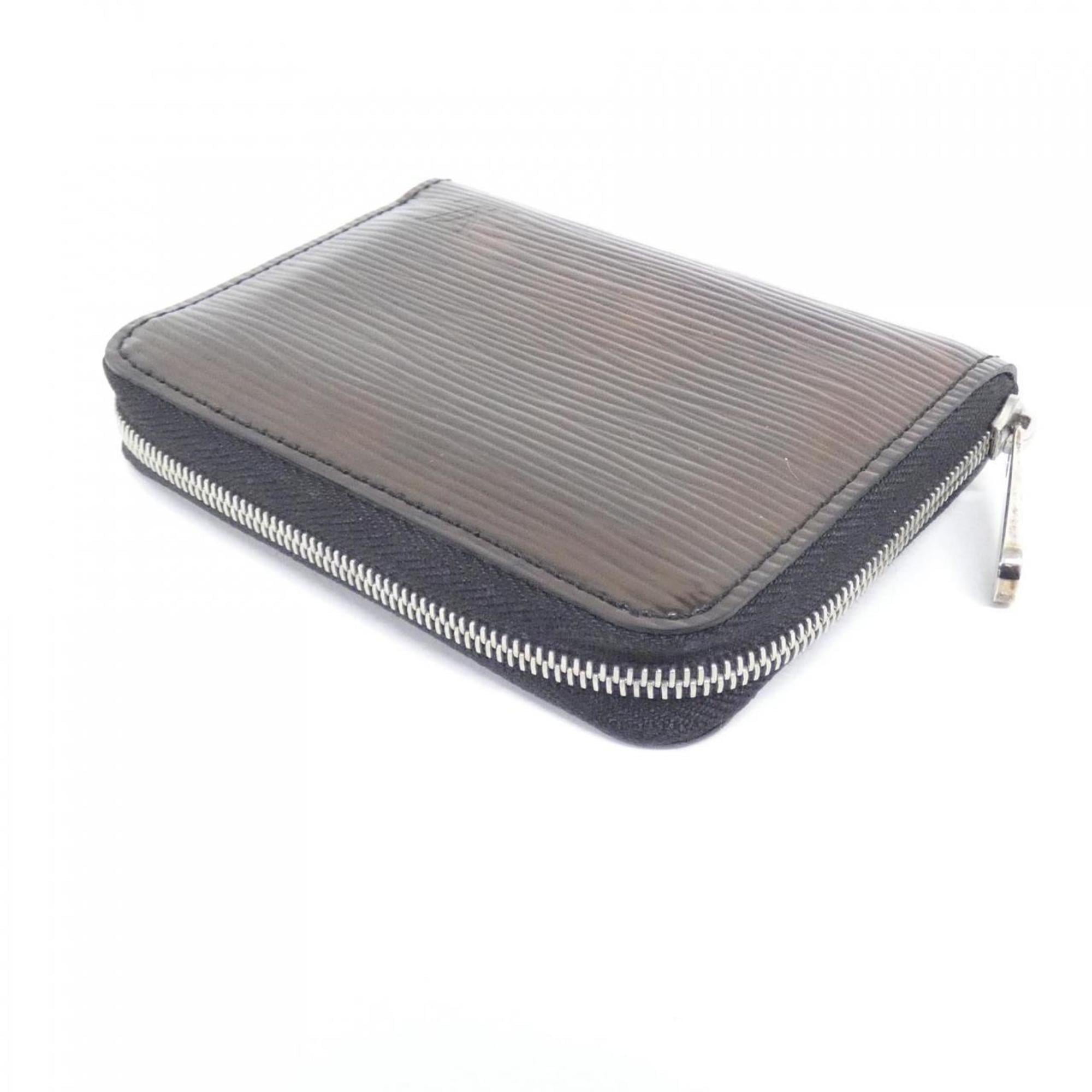 Louis Vuitton Black Leather Coin Purse/Coin Case (Pre-Owned)