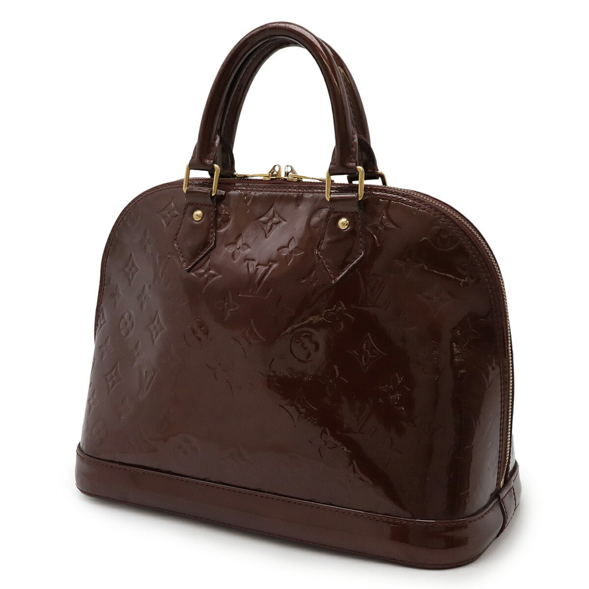 Louis Vuitton Bordeaux Rouge Fauviste Monogram Vernis Handbag (Pre-Owned)
