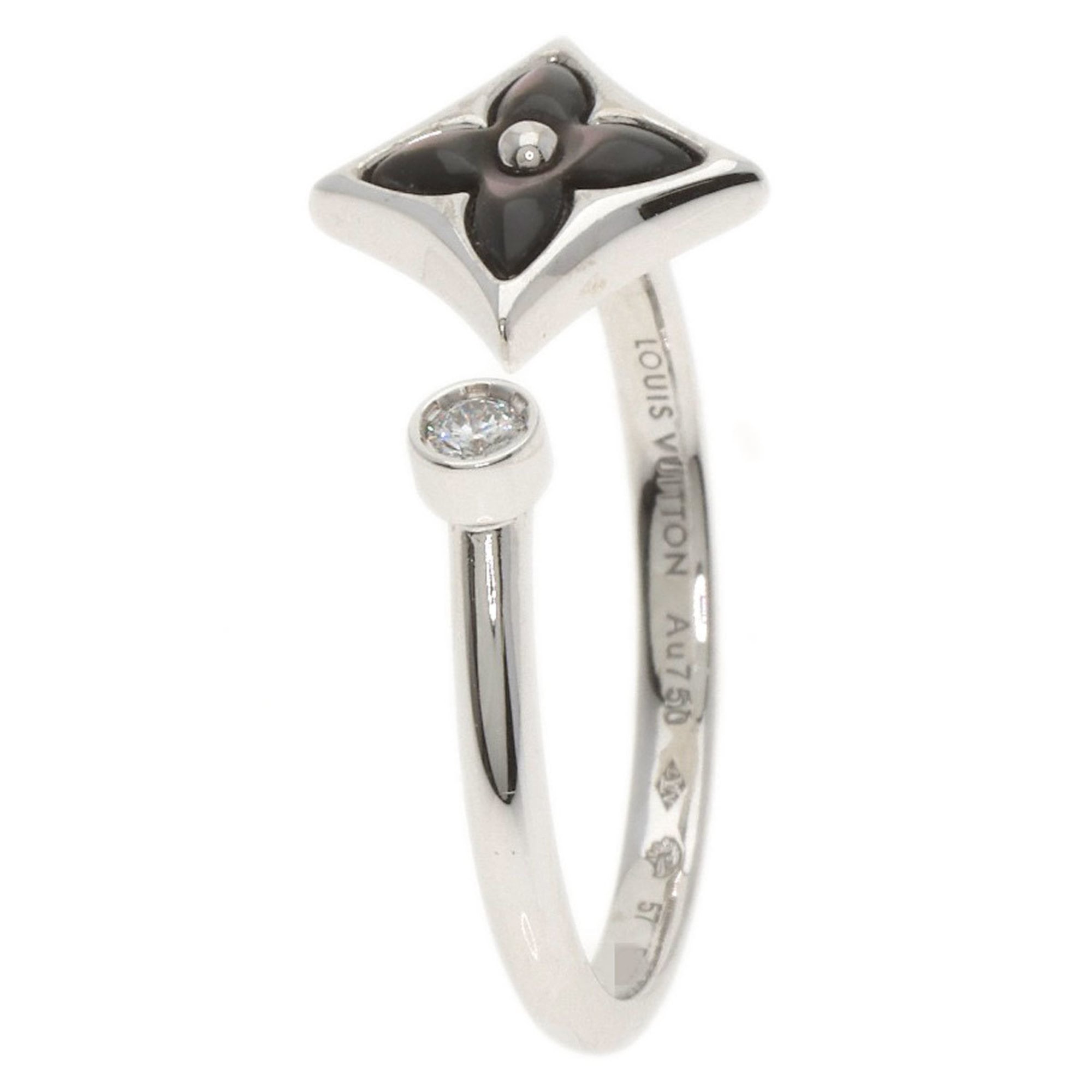 Louis Vuitton White Gold (18K) Band Ring (Pre-Owned)
