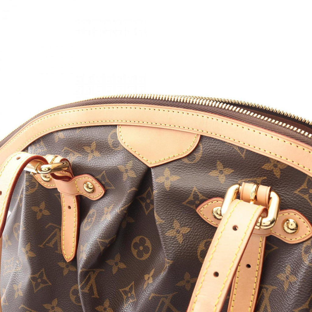 Louis Vuitton Monogram Brown Coated Canvas Leather Handbag (Pre-Owned)