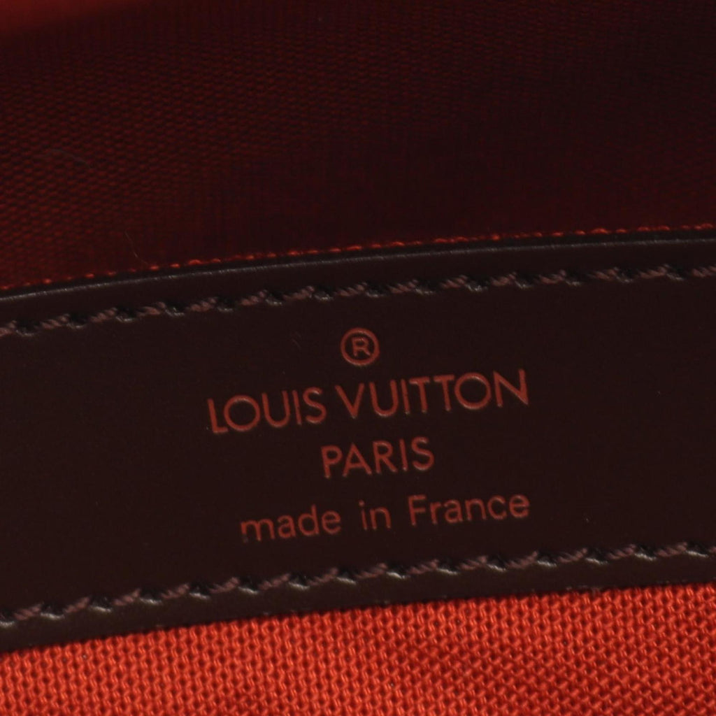 Louis Vuitton Damier Brown Ebene Coated Canvas Leather Shoulder Bag (Pre-Owned)