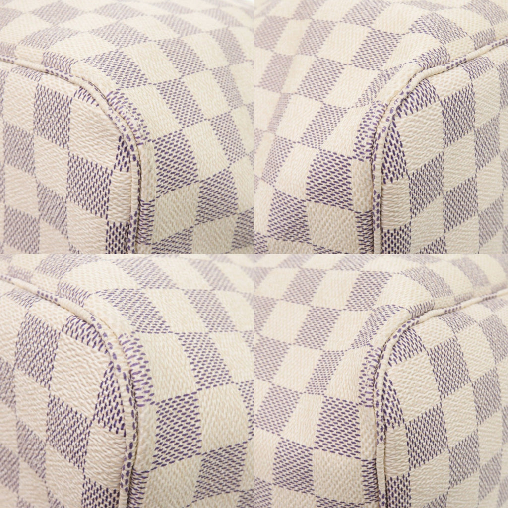 Louis Vuitton White Damier Azur Tote Bag (Pre-Owned)