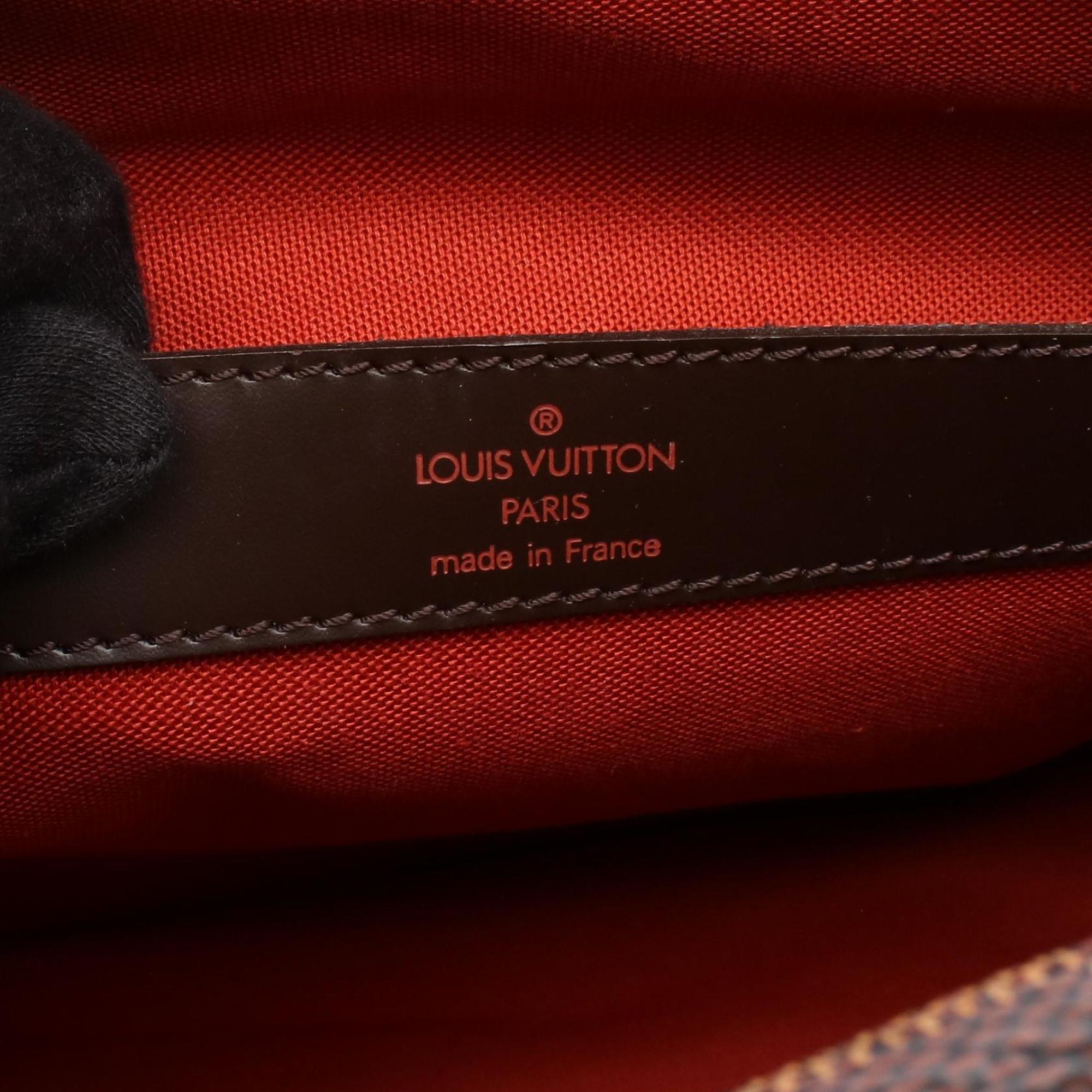 Louis Vuitton Brown Damier Canvas Ebene Coated Canvas Leather Shoulder Bag (Pre-Owned)