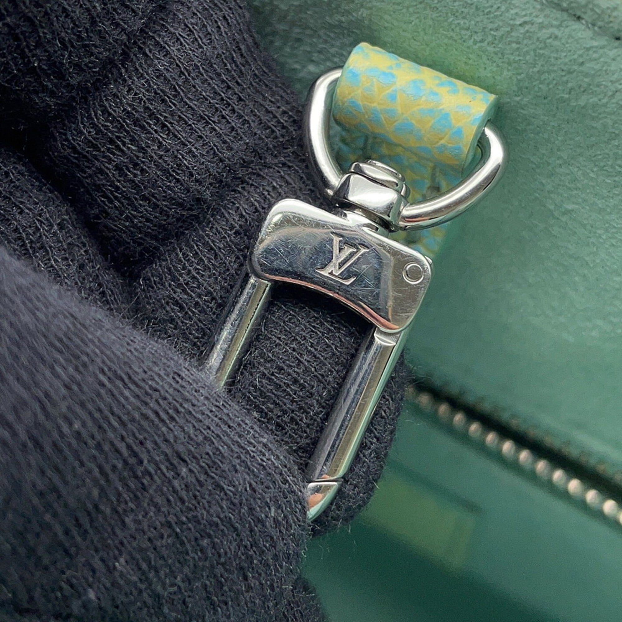 Louis Vuitton Blue Monogram Yellow Monogram Empreinte Handbag Shoulder Bag (Pre-Owned)