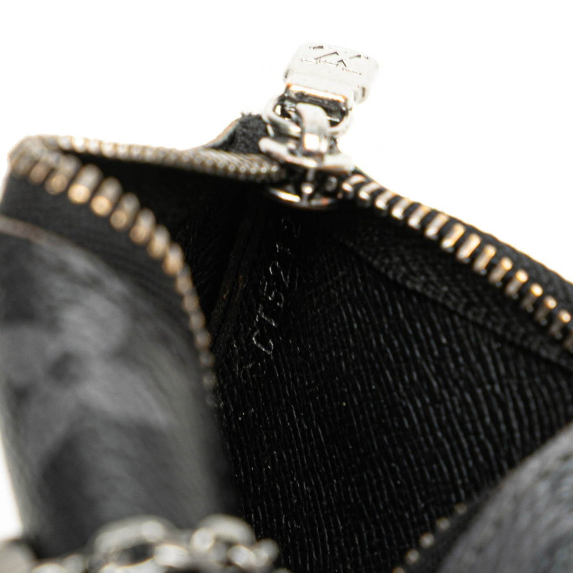 Louis Vuitton Black Gray Pvc Pochette (Pre-Owned)