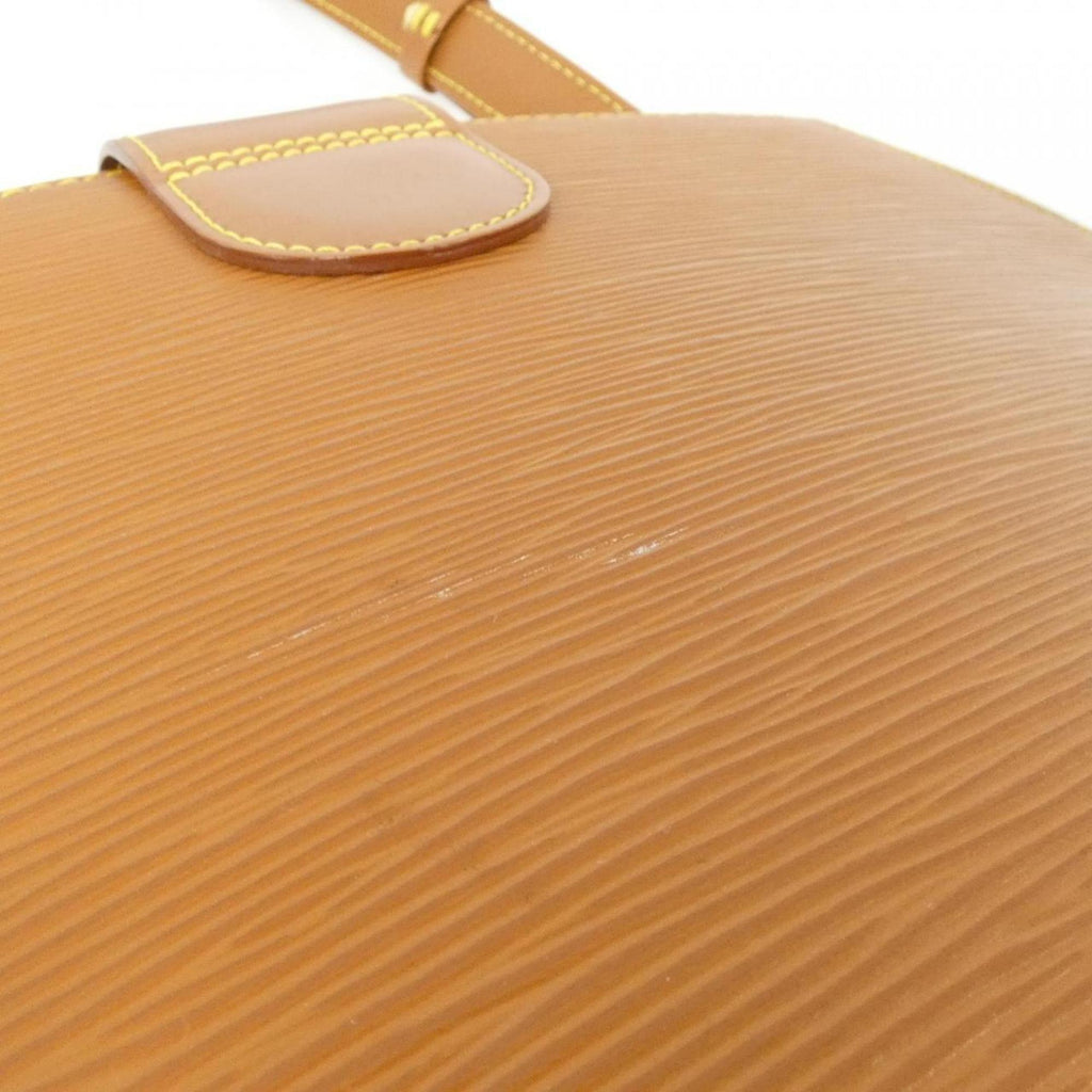 Louis Vuitton Gold Brown Leather Shoulder Bag (Pre-Owned)