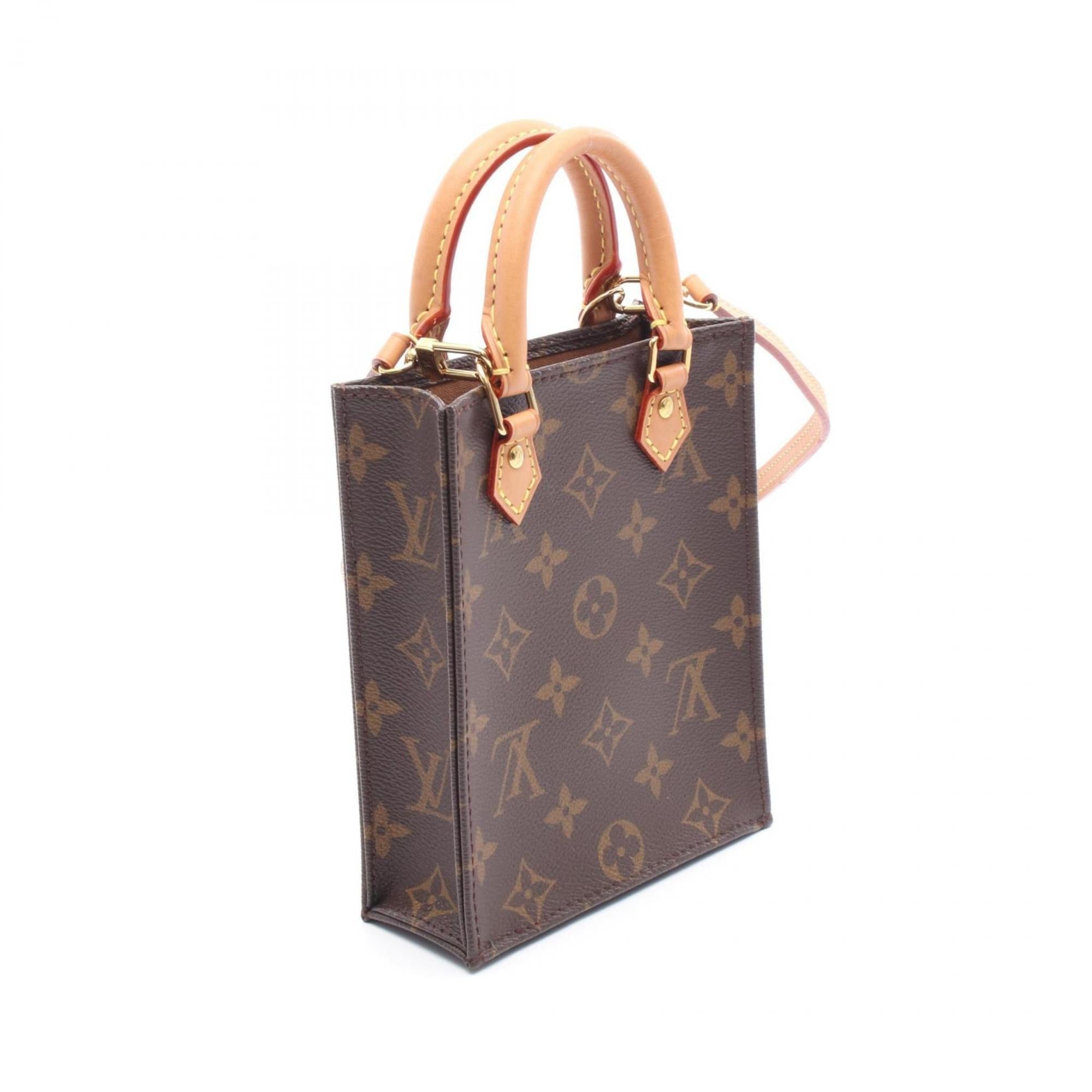 Louis Vuitton Brown Pvc Monogram Leather Coated Canvas Handbag (Pre-Owned)