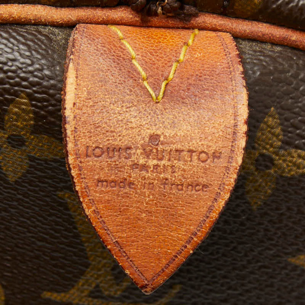 Louis Vuitton Brown Pvc Leather Boston Bag (Pre-Owned)