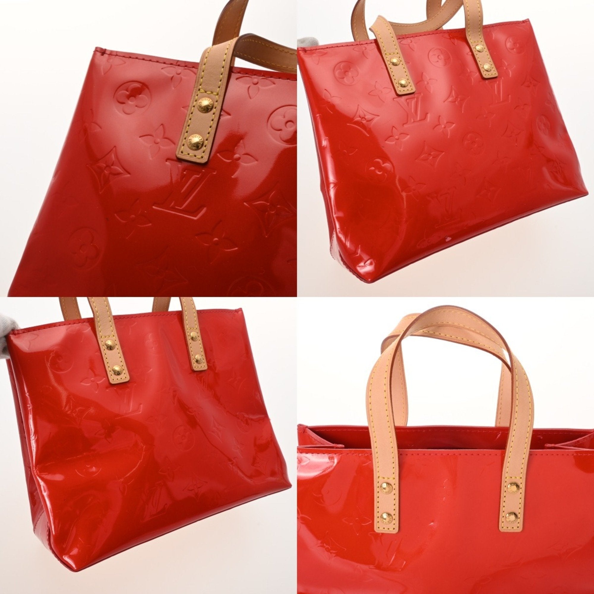 Louis Vuitton Rouge Monogram Vernis Handbag (Pre-Owned)