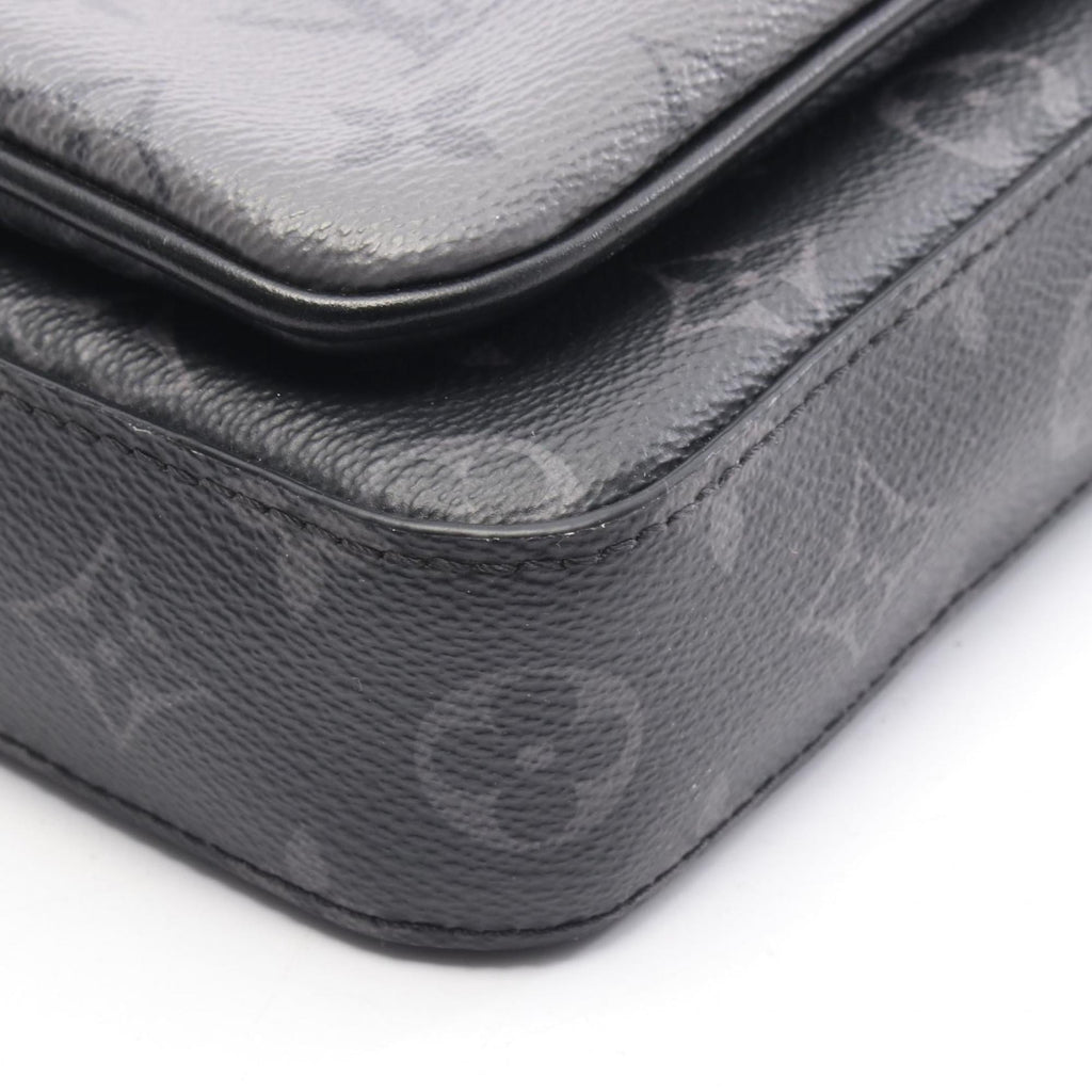 Louis Vuitton Black Gray Monogram Eclipse Shoulder Bag (Pre-Owned)