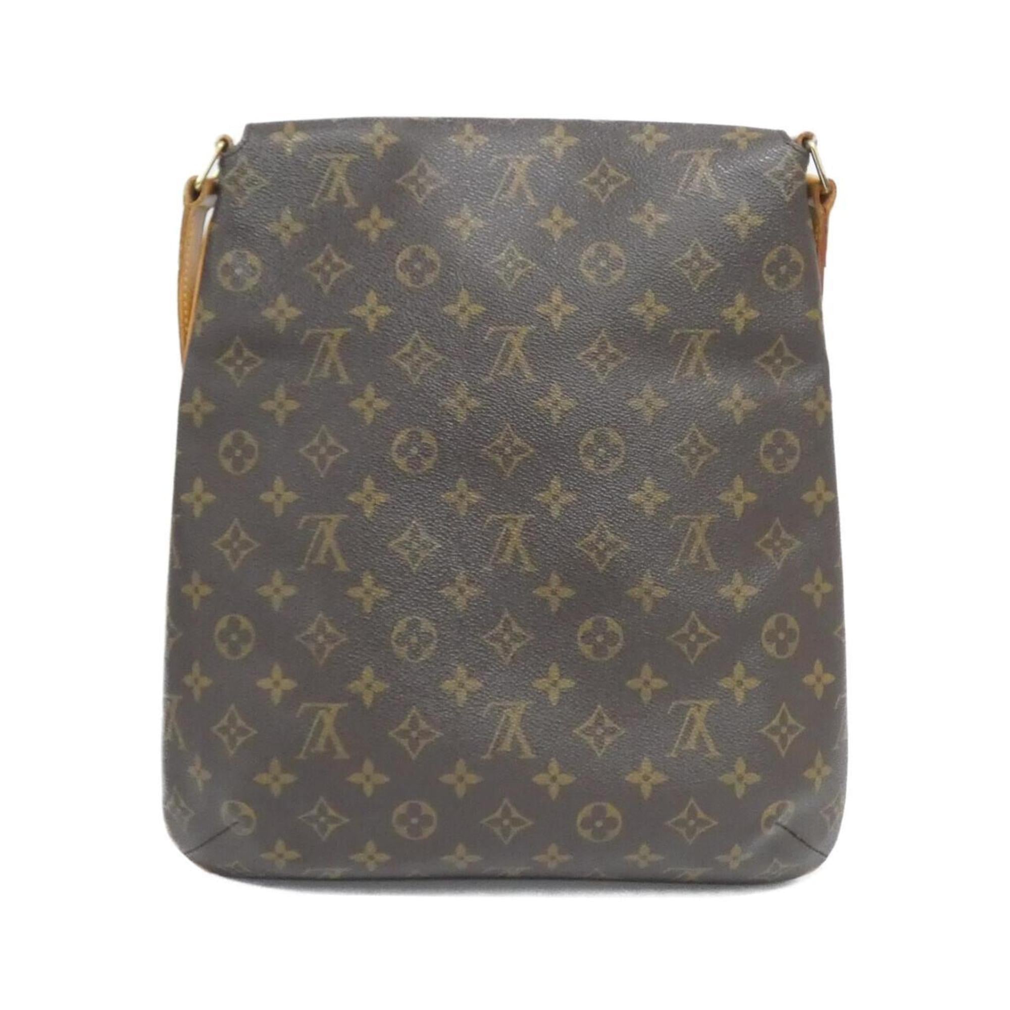 Louis Vuitton Marron Coated Canvas Shoulder Bag (Pre-Owned)