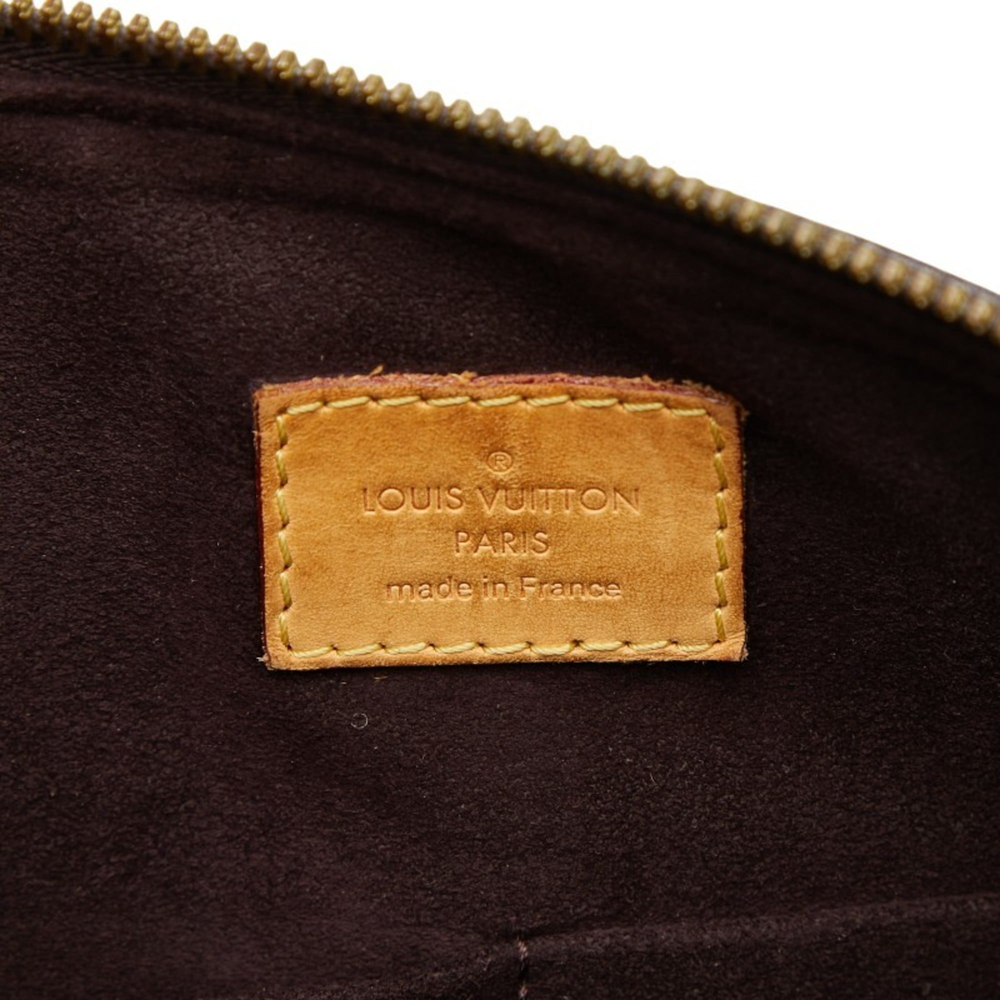 Louis Vuitton Brown Purple Pvc Leather Handbag Shoulder Bag (Pre-Owned)