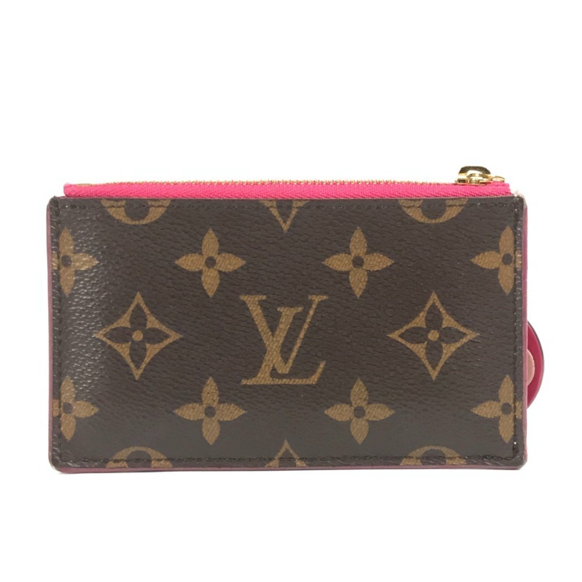Louis Vuitton Brown Monogram Pink Monogram Coin Purse/Coin Case (Pre-Owned)