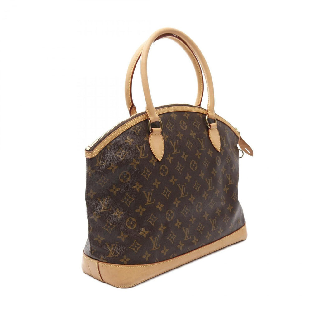 Louis Vuitton Brown Coated Canvas Leather Tote Bag (Pre-Owned)
