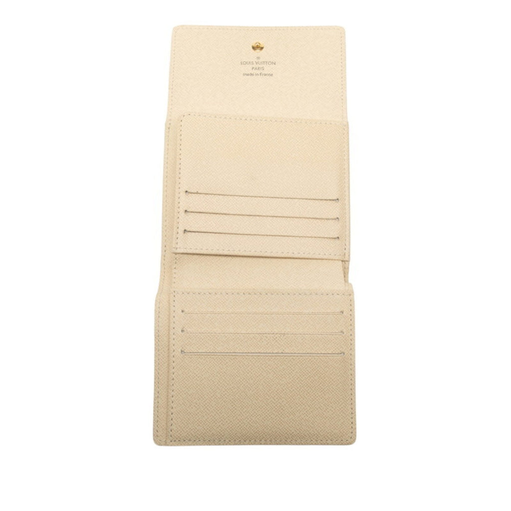 Louis Vuitton White Pvc Leather Wallet (Bi-Fold) (Pre-Owned)