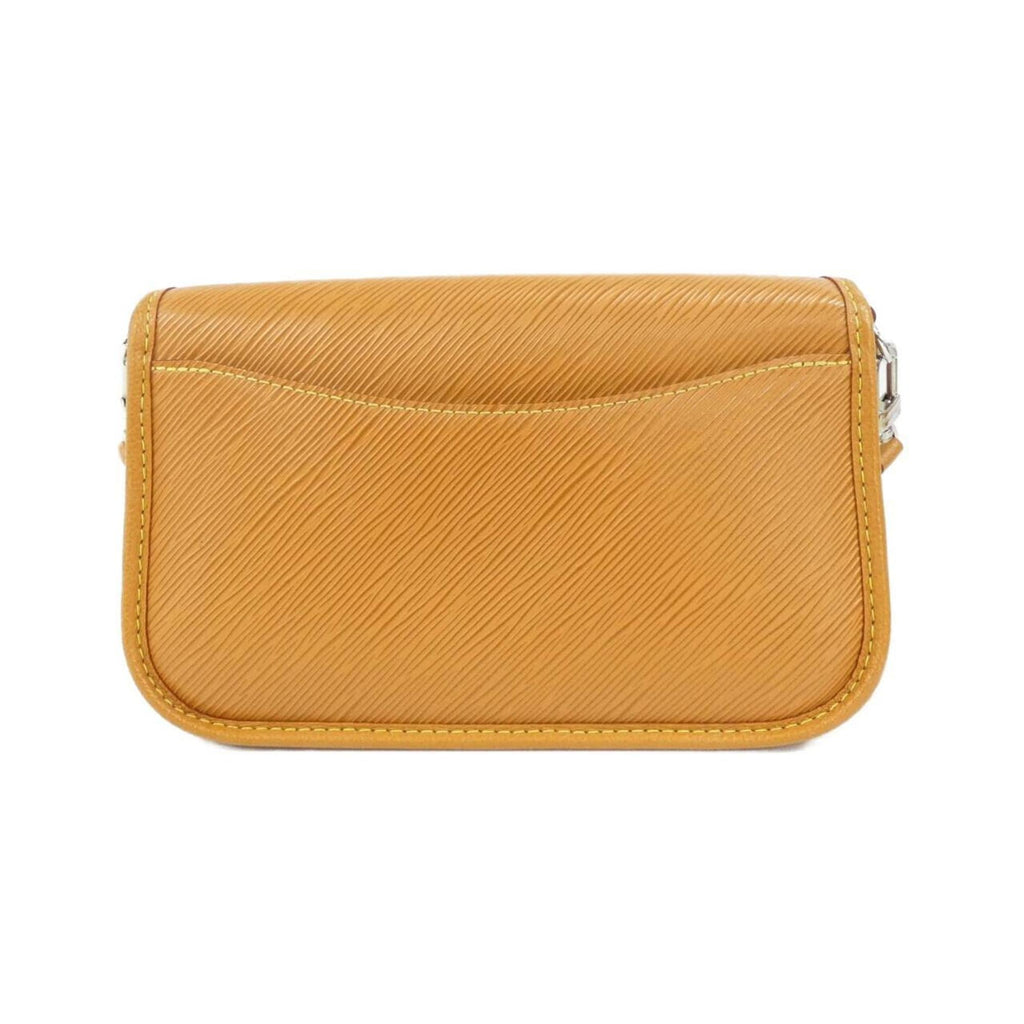Louis Vuitton Gold Brown Gold Orange Leather Shoulder Bag (Pre-Owned)