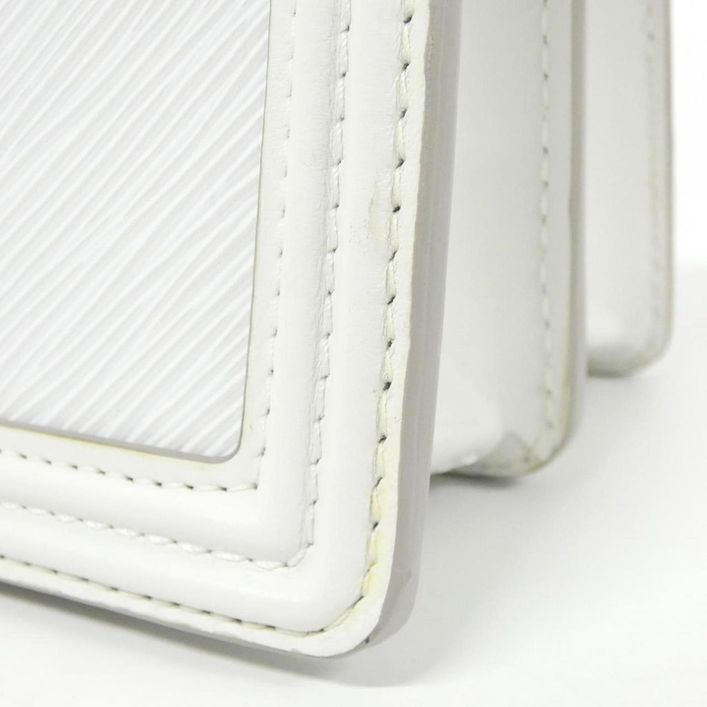Louis Vuitton White Leather Shoulder Bag (Pre-Owned)