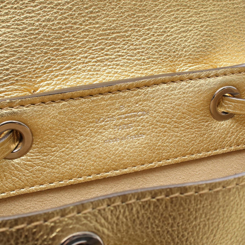 Louis Vuitton Gold Leather Backpack (Pre-Owned)