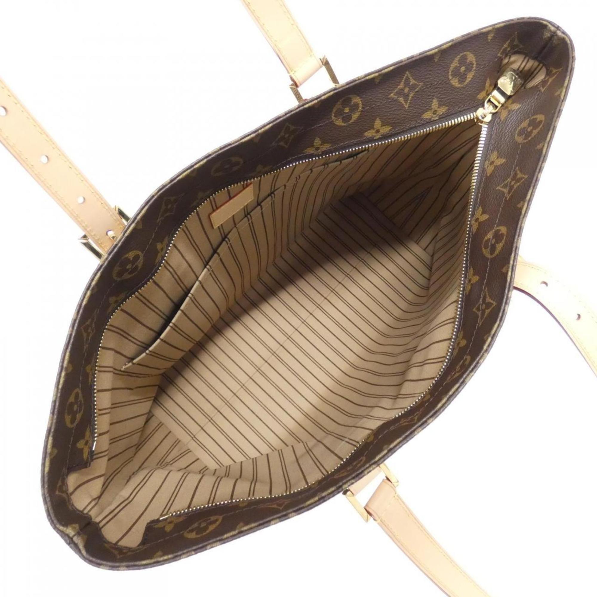 Louis Vuitton Marron Coated Canvas Shoulder Bag (Pre-Owned)