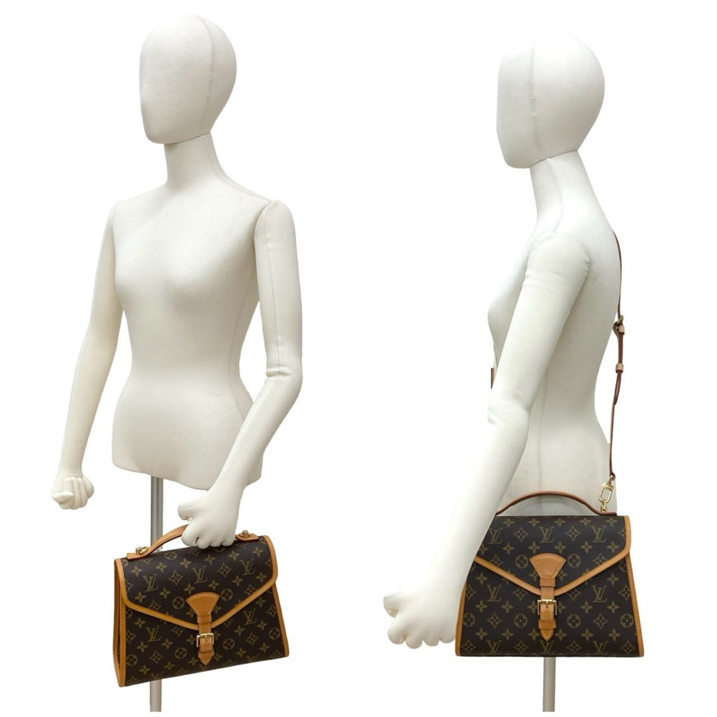 Louis Vuitton Brown Leather Pvc Handbag Shoulder Bag (Pre-Owned)