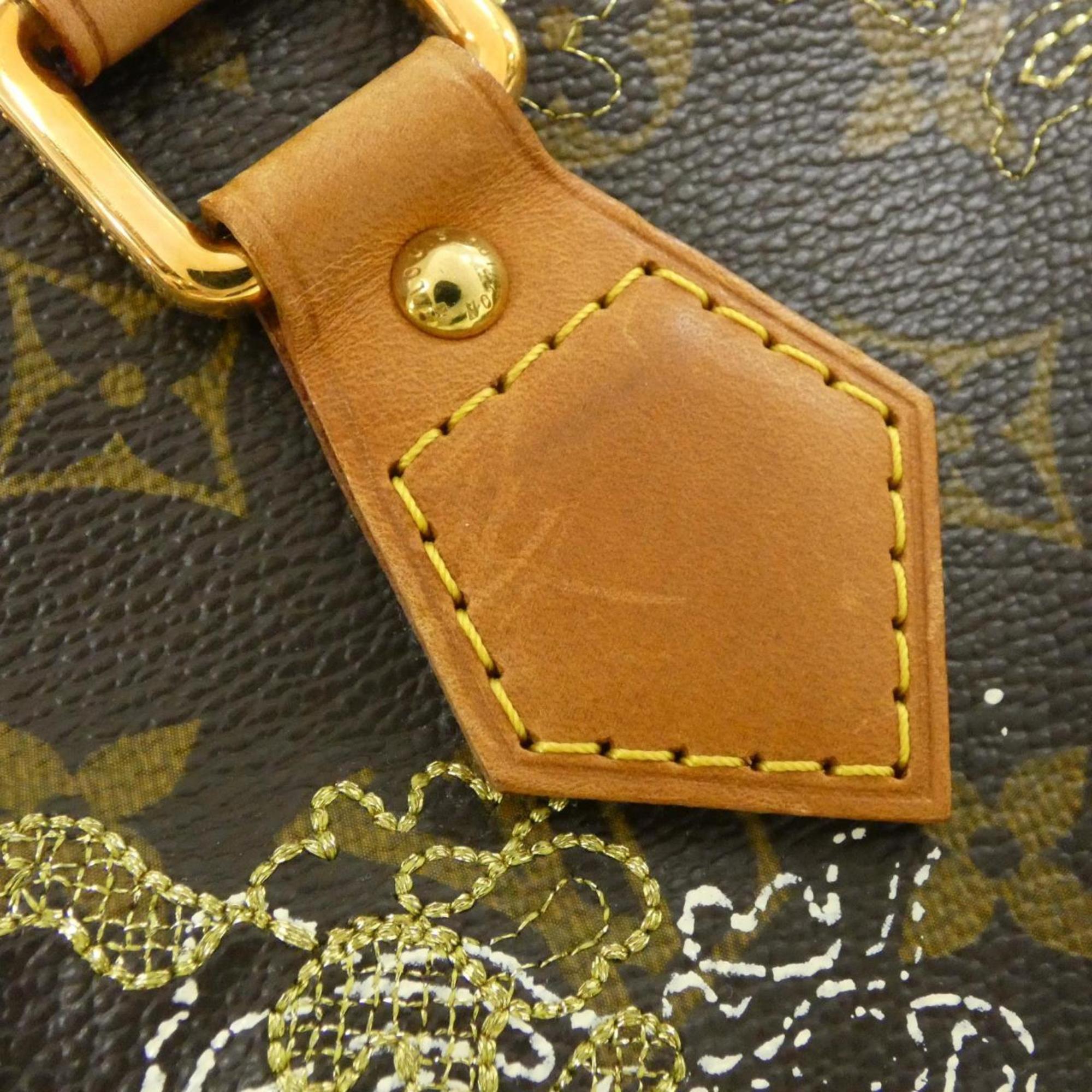 Louis Vuitton Brown Coated Canvas Boston Bag (Pre-Owned)