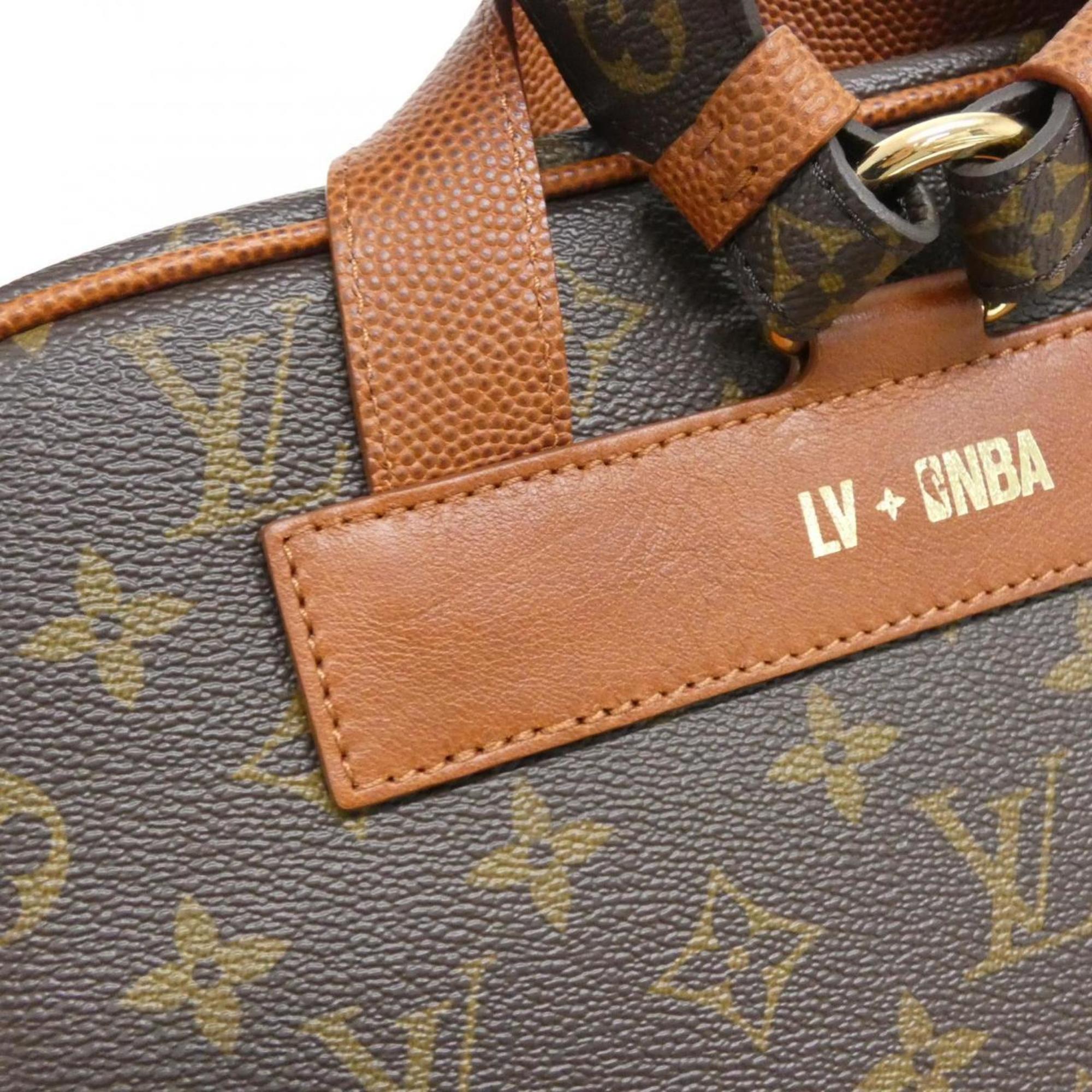 Louis Vuitton Marron Coated Canvas Backpack (Pre-Owned)