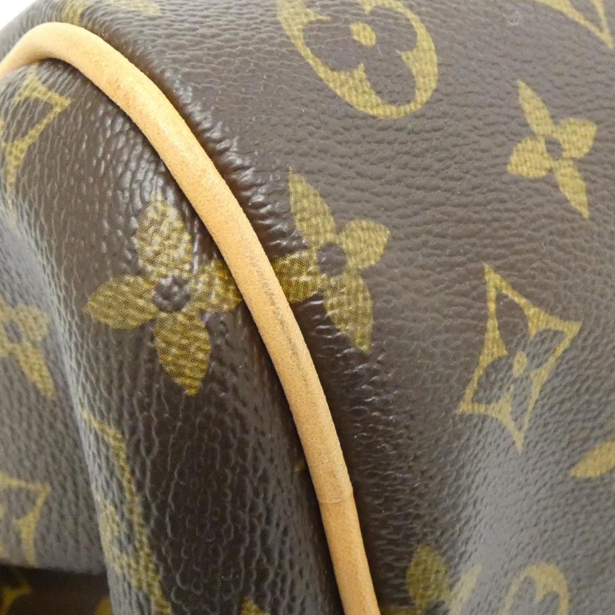 Louis Vuitton Marron Coated Canvas Shoulder Bag (Pre-Owned)