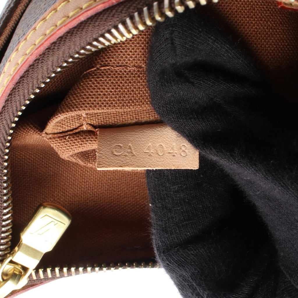 Louis Vuitton Brown Coated Canvas Leather Shoulder Bag (Pre-Owned)