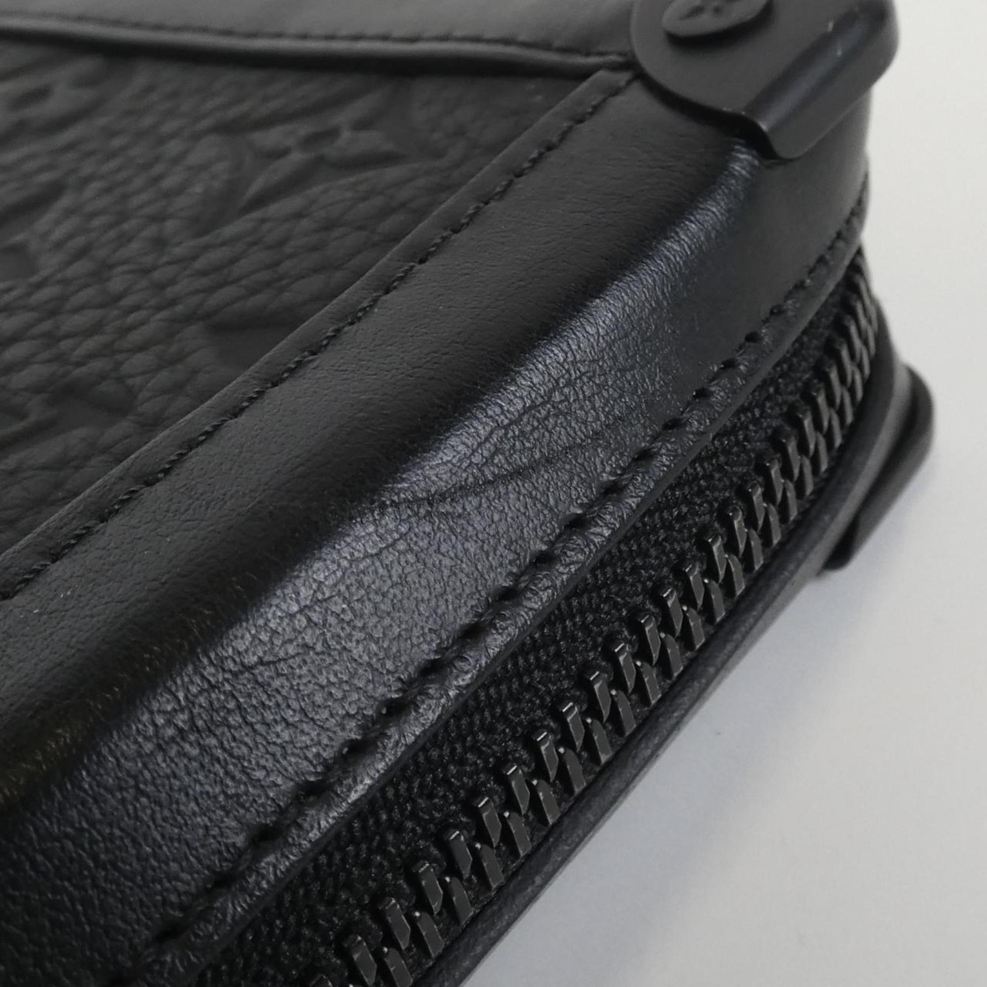 Louis Vuitton Black Leather Handbag (Pre-Owned)