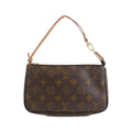 Louis Vuitton Marron Coated Canvas Pouch (Pre-Owned)