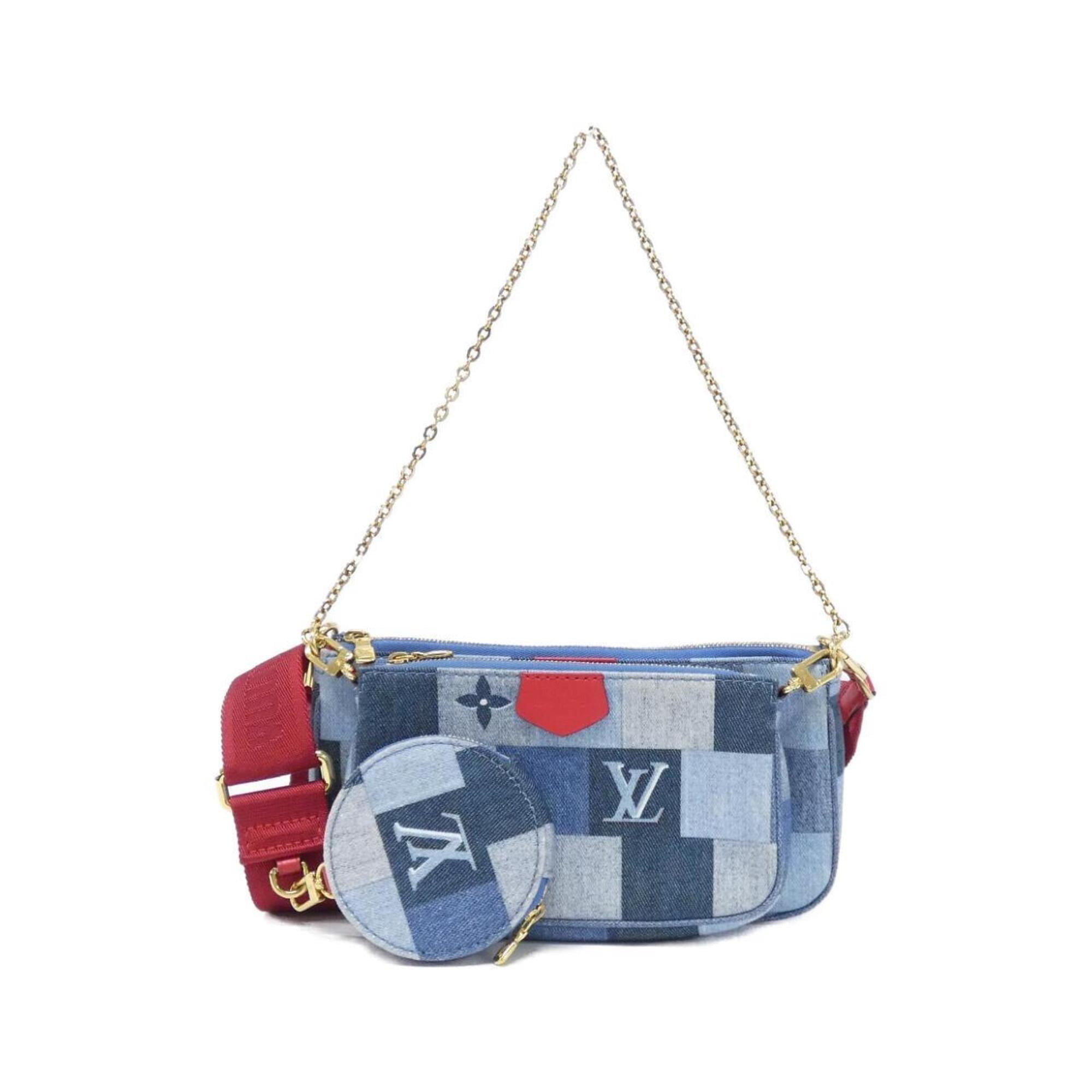 Louis Vuitton Blue Rouge Canvas Pochette Pouch Shoulder Bag (Pre-Owned)