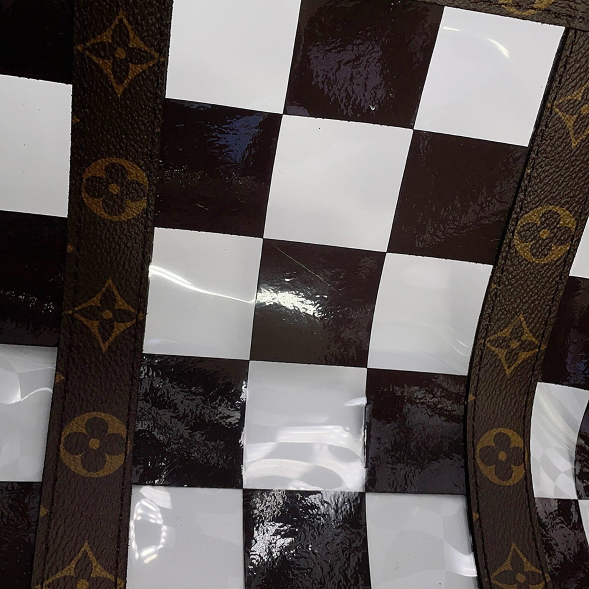 Louis Vuitton Brown Clear Pvc Boston Bag (Pre-Owned)