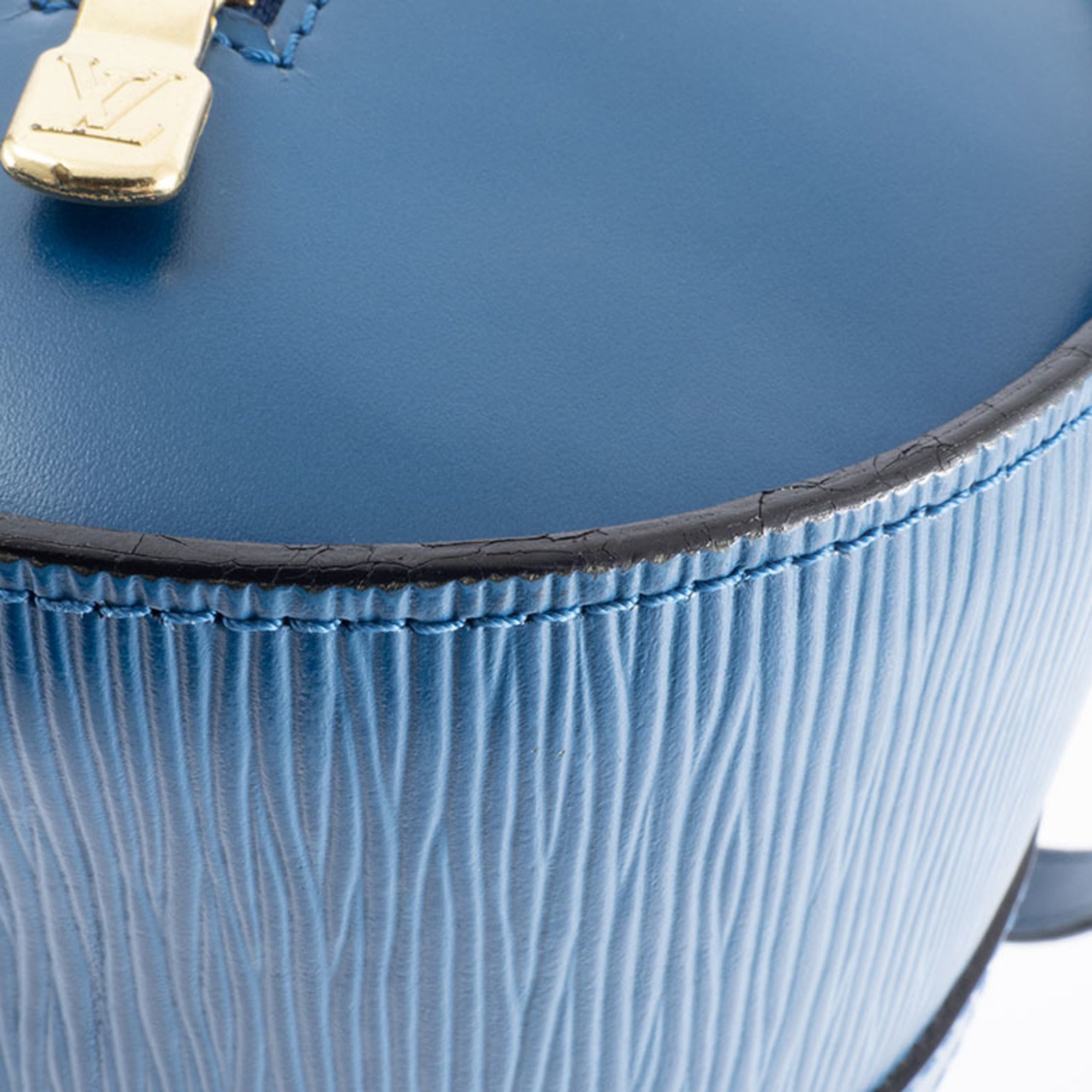 Louis Vuitton Epi Toledo Blue Epi Leather Handbag (Pre-Owned)