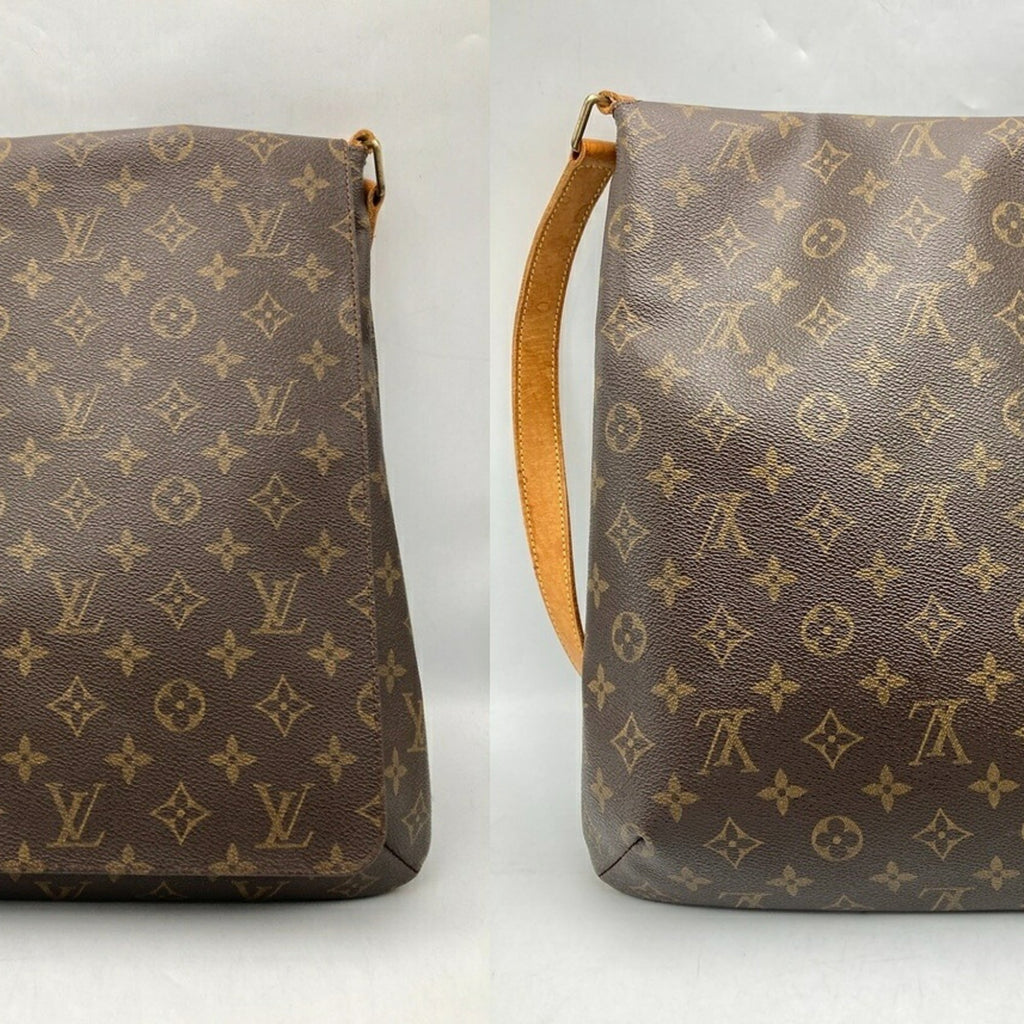 Louis Vuitton Brown Pvc Leather Shoulder Bag (Pre-Owned)