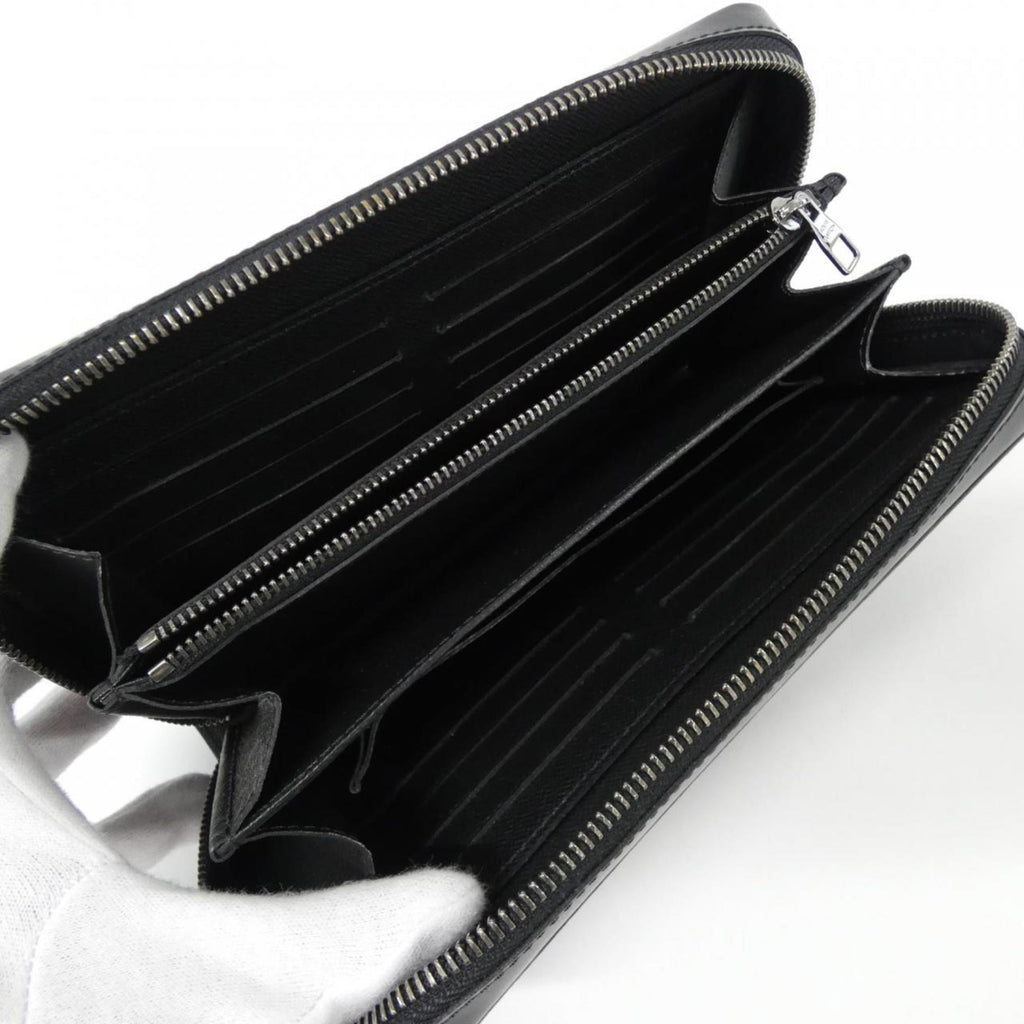 Louis Vuitton Black Coated Canvas Long Wallet (Bi-Fold) (Pre-Owned)