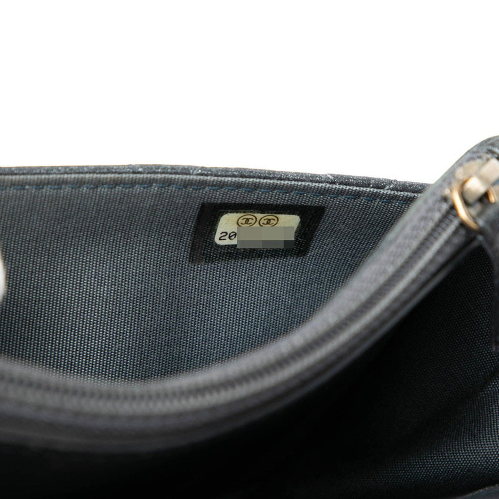 Boy Wallet on Chain Quilted Caviar