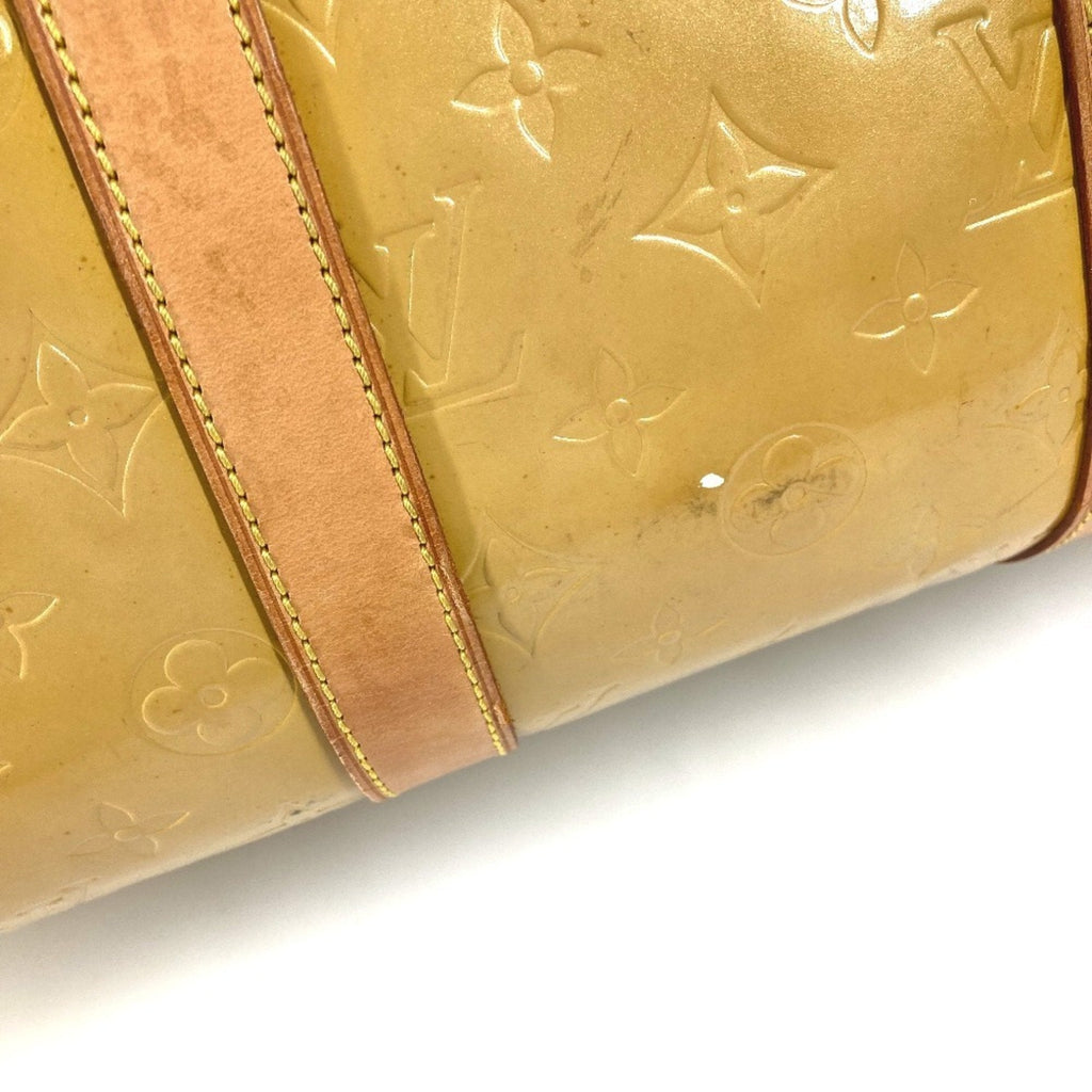 Louis Vuitton Beige Galle Monogram Vernis Boston Bag (Pre-Owned)