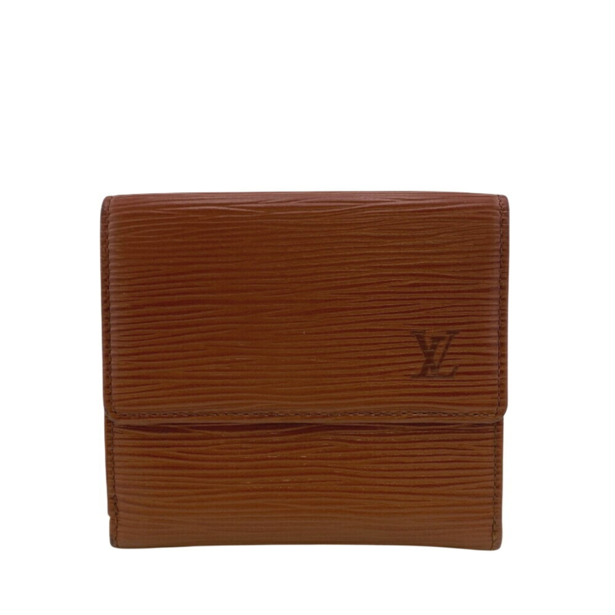 Louis Vuitton Brown Kenyan Brown Leather Wallet (Tri-Fold) (Pre-Owned)